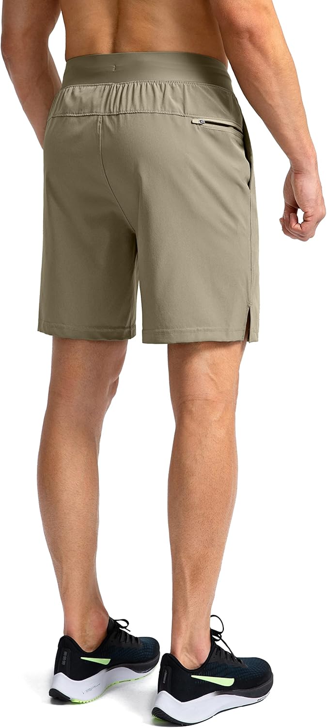 Men's Running Shorts with Zipper Pockets Quick Dry Workout Athletic Shorts - Picture 103 of 112