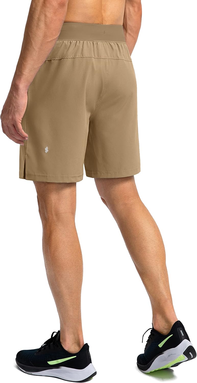 Men's Running Shorts with Zipper Pockets Quick Dry Workout Athletic Shorts - Picture 107 of 112