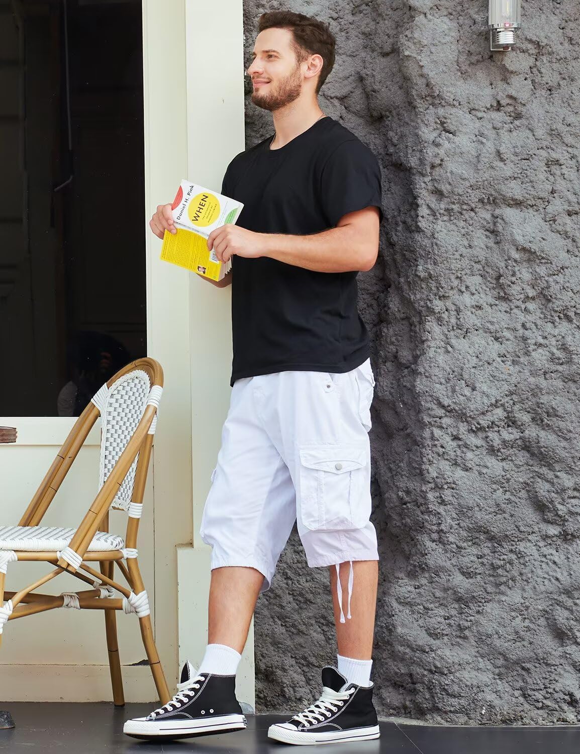 Men's Long Cargo Shorts Casual Below Knee Capri Shorts Relaxed Fit with Pockets - Picture 72 of 150