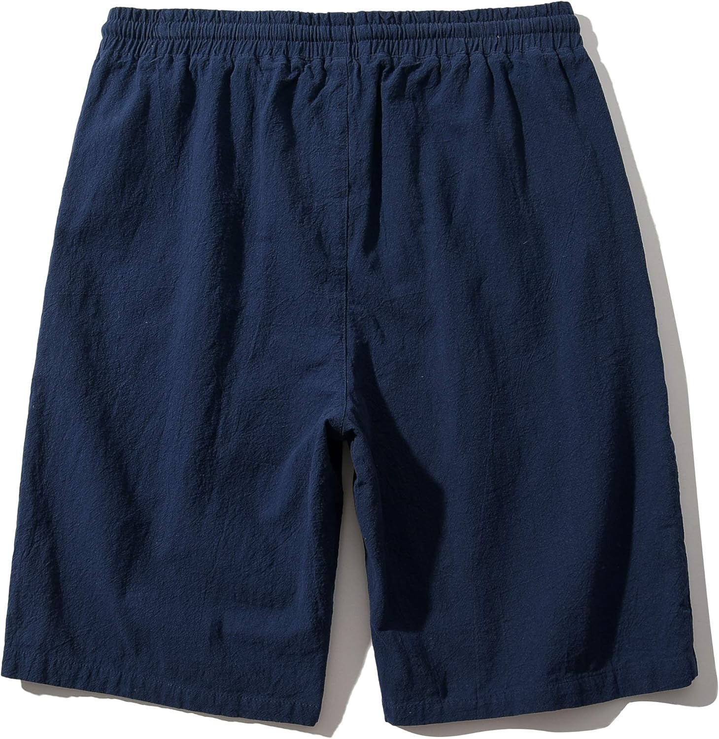 Men's Linen Casual Classic Fit Inseam Elastic Waist Shorts with Drawstring - Picture 54 of 68