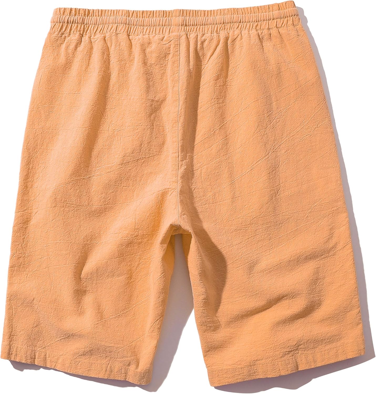 Men's Linen Casual Classic Fit Inseam Elastic Waist Shorts with Drawstring - Picture 26 of 68