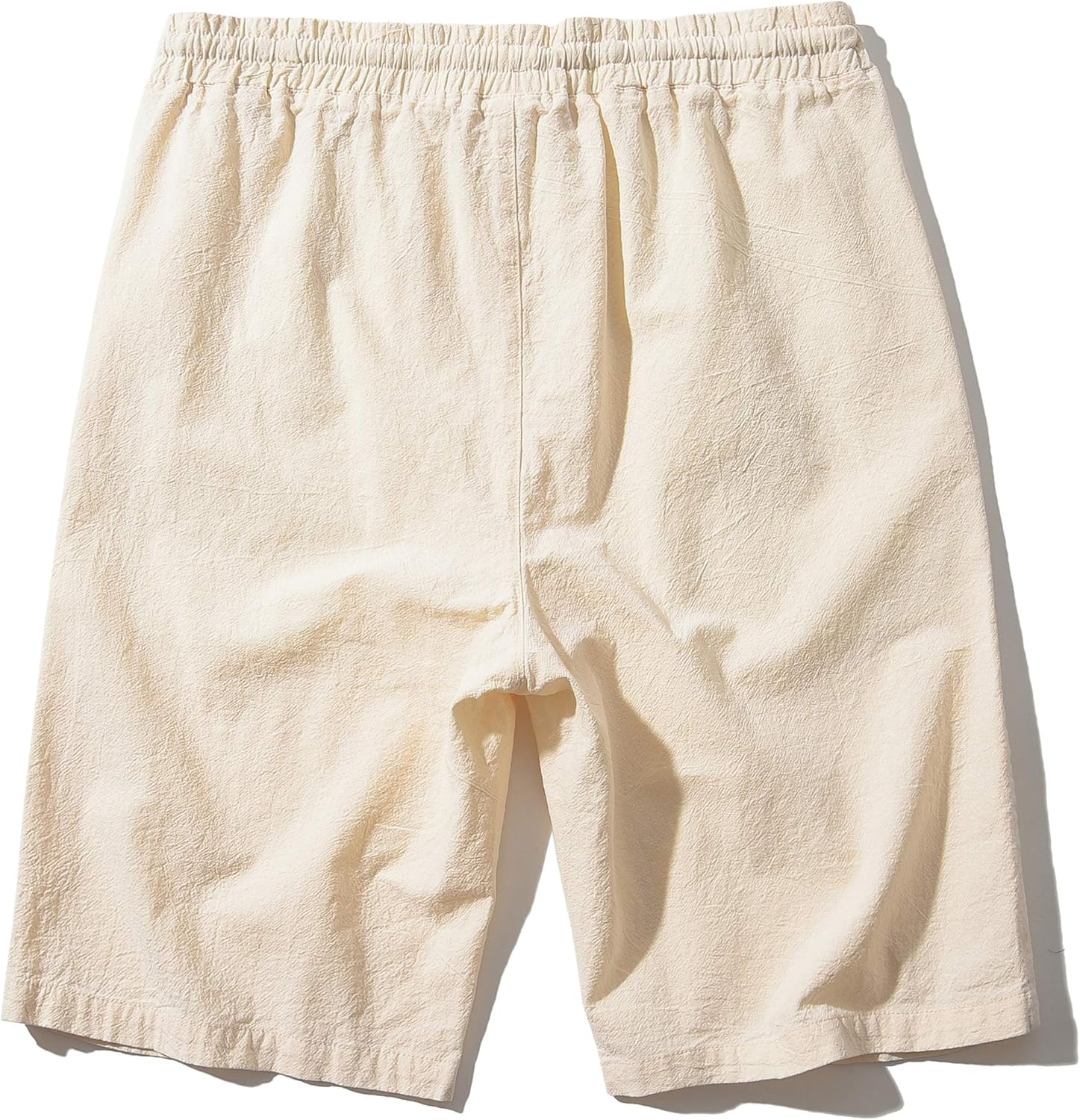 Men's Linen Casual Classic Fit Inseam Elastic Waist Shorts with Drawstring - Picture 32 of 68