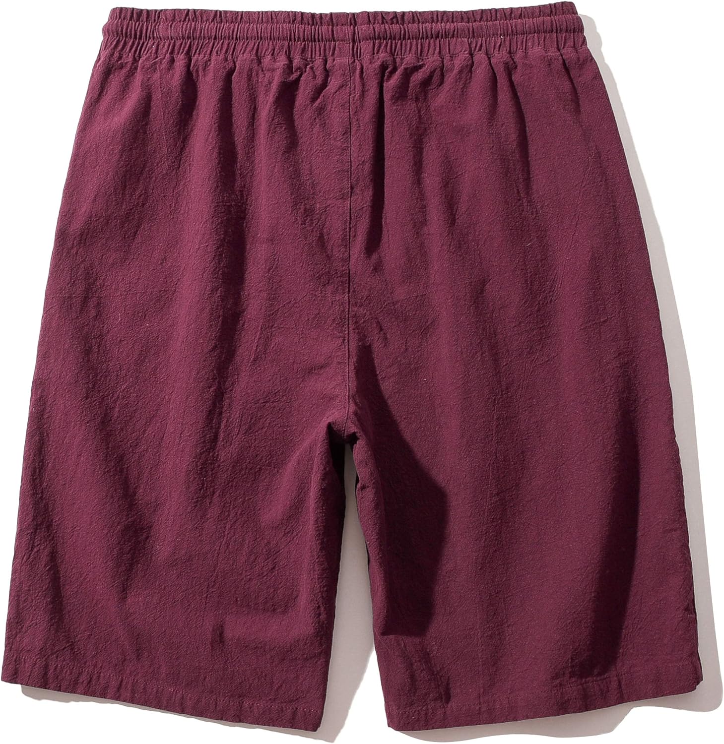 Men's Linen Casual Classic Fit Inseam Elastic Waist Shorts with Drawstring - Picture 36 of 68