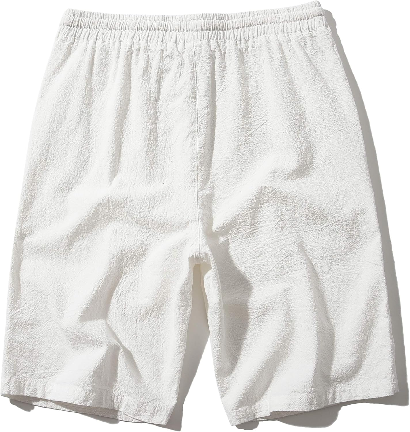 Men's Linen Casual Classic Fit Inseam Elastic Waist Shorts with Drawstring - Picture 38 of 68
