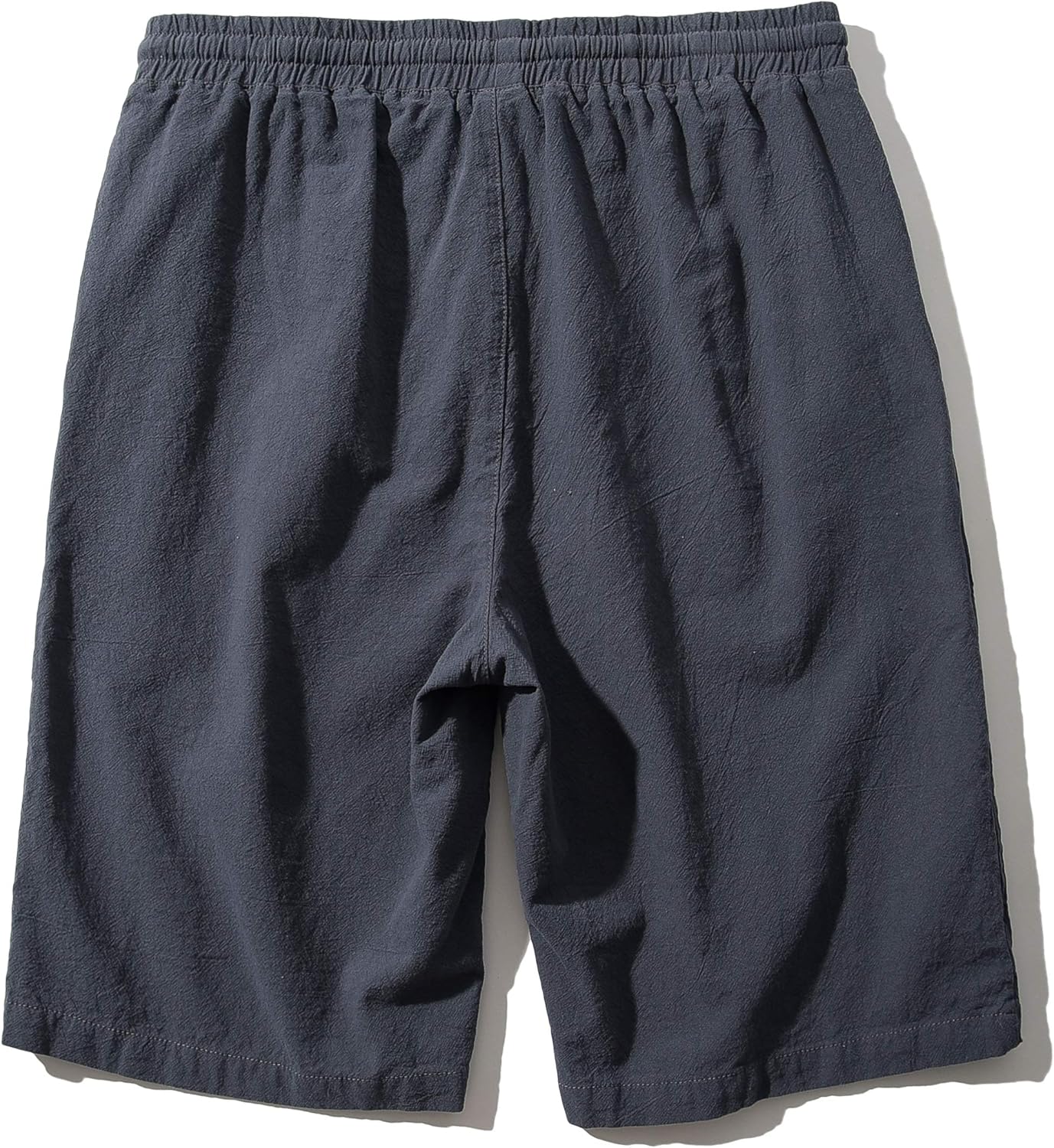 Men's Linen Casual Classic Fit Inseam Elastic Waist Shorts with Drawstring - Picture 42 of 68