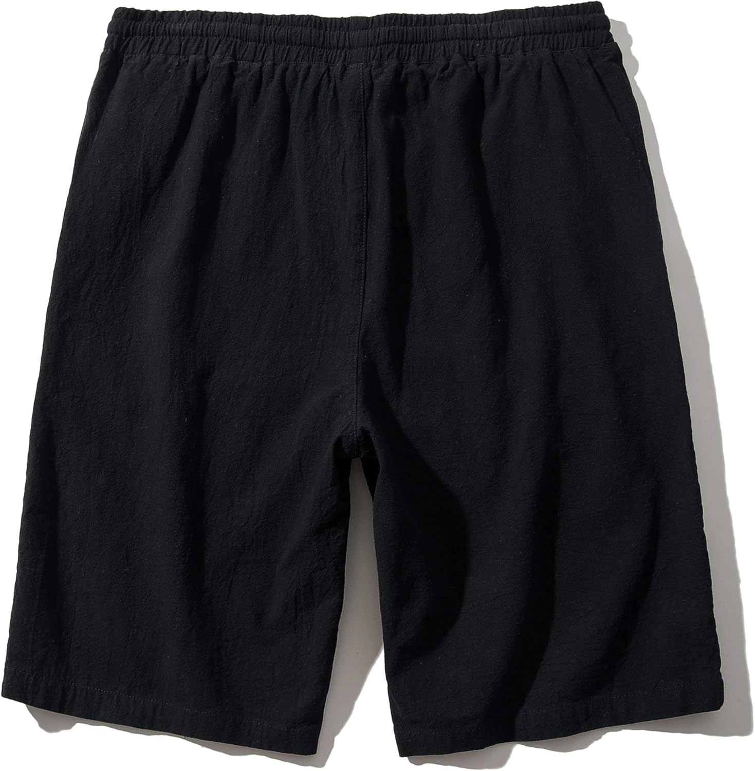 Men's Linen Casual Classic Fit Inseam Elastic Waist Shorts with Drawstring - Picture 46 of 68