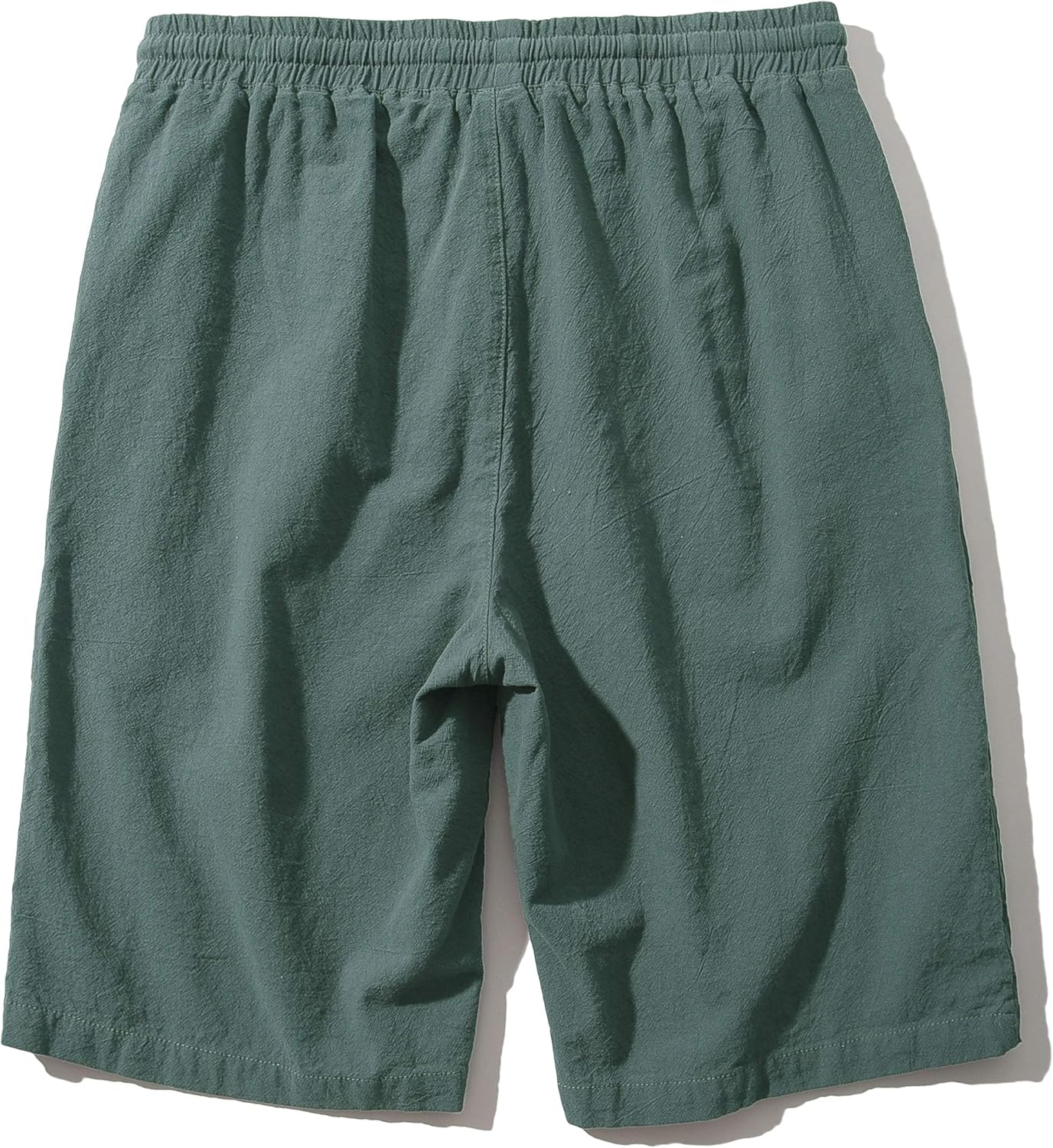 Men's Linen Casual Classic Fit Inseam Elastic Waist Shorts with Drawstring - Picture 58 of 68
