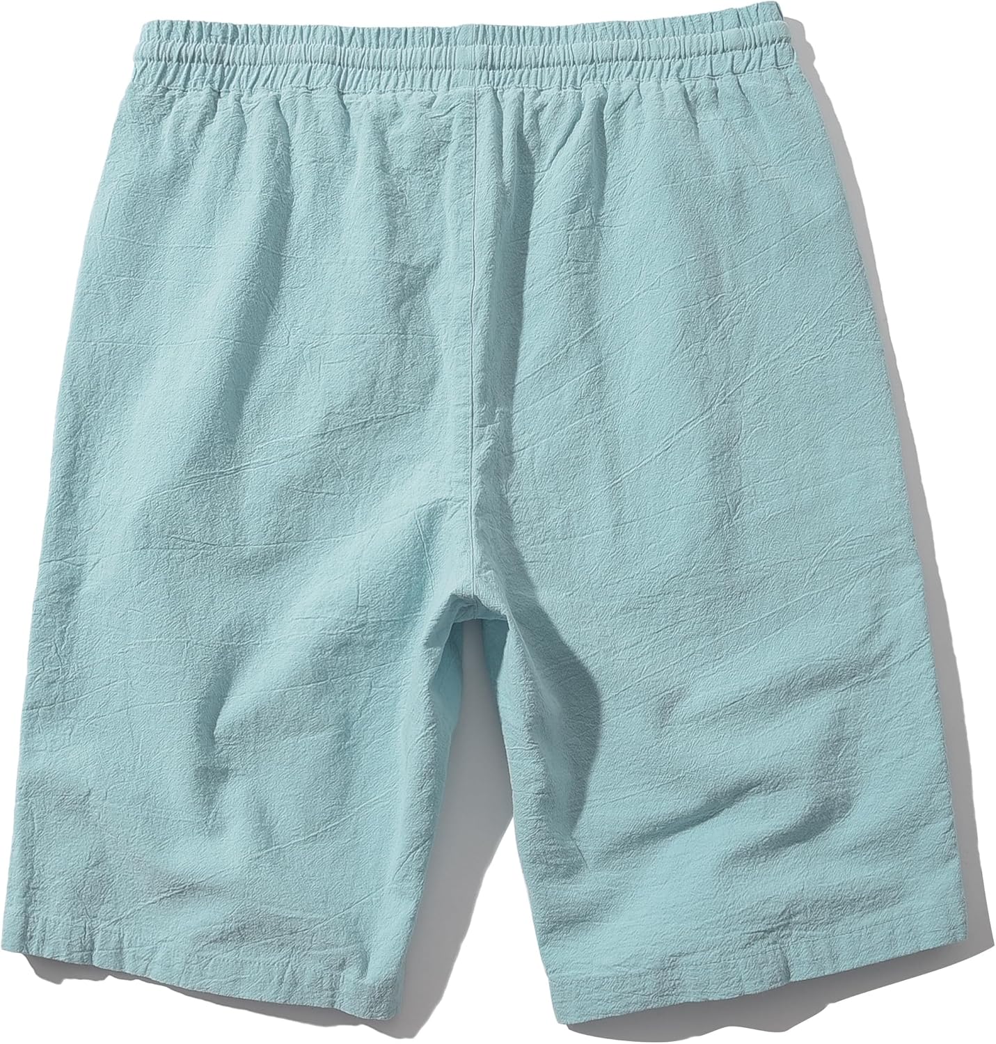 Men's Linen Casual Classic Fit Inseam Elastic Waist Shorts with Drawstring - Picture 59 of 68