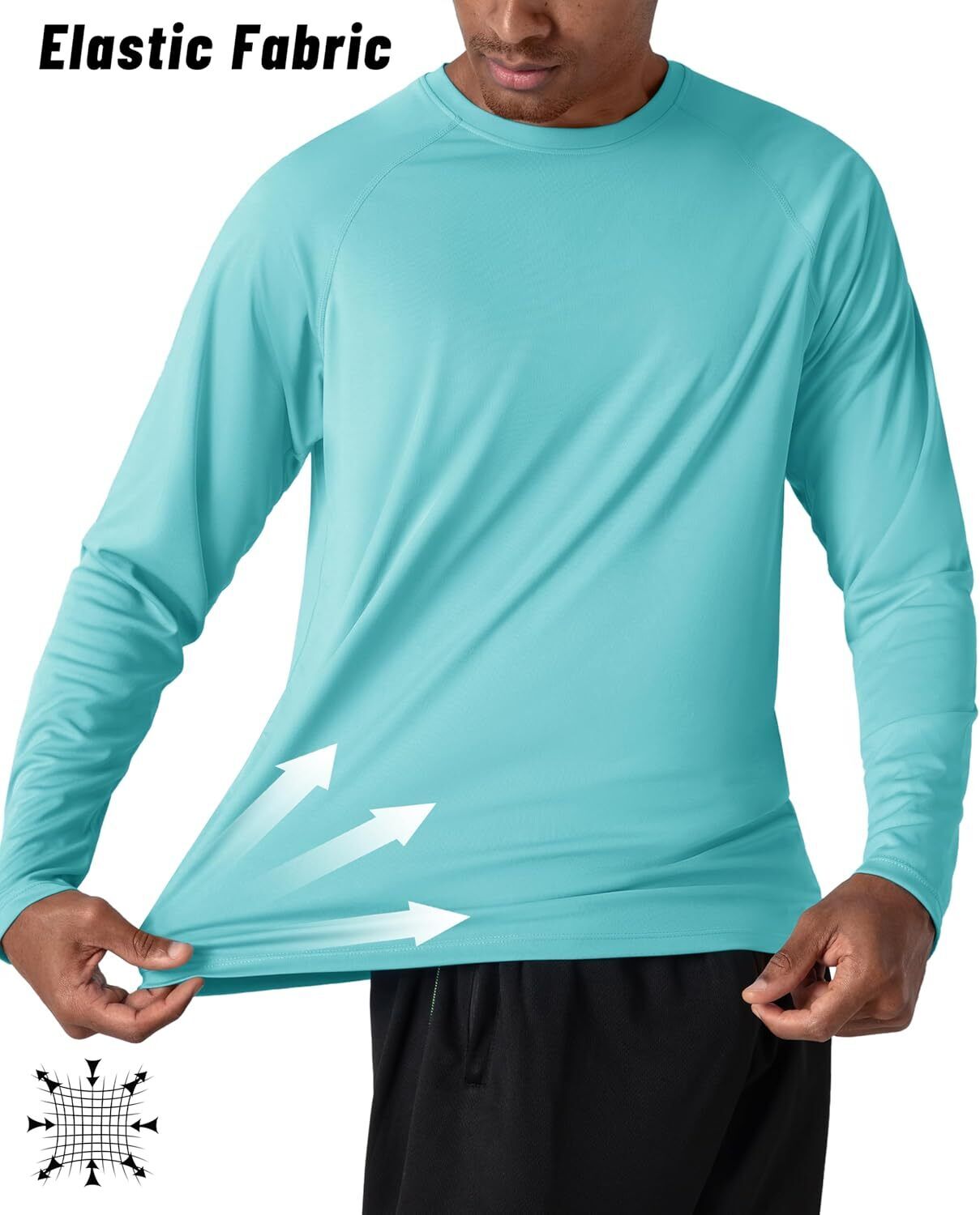 Men's UPF 50+ Sun Protection Rash Guard �C Quick Dry Shirt for Fishing Hiking - Picture 26 of 230