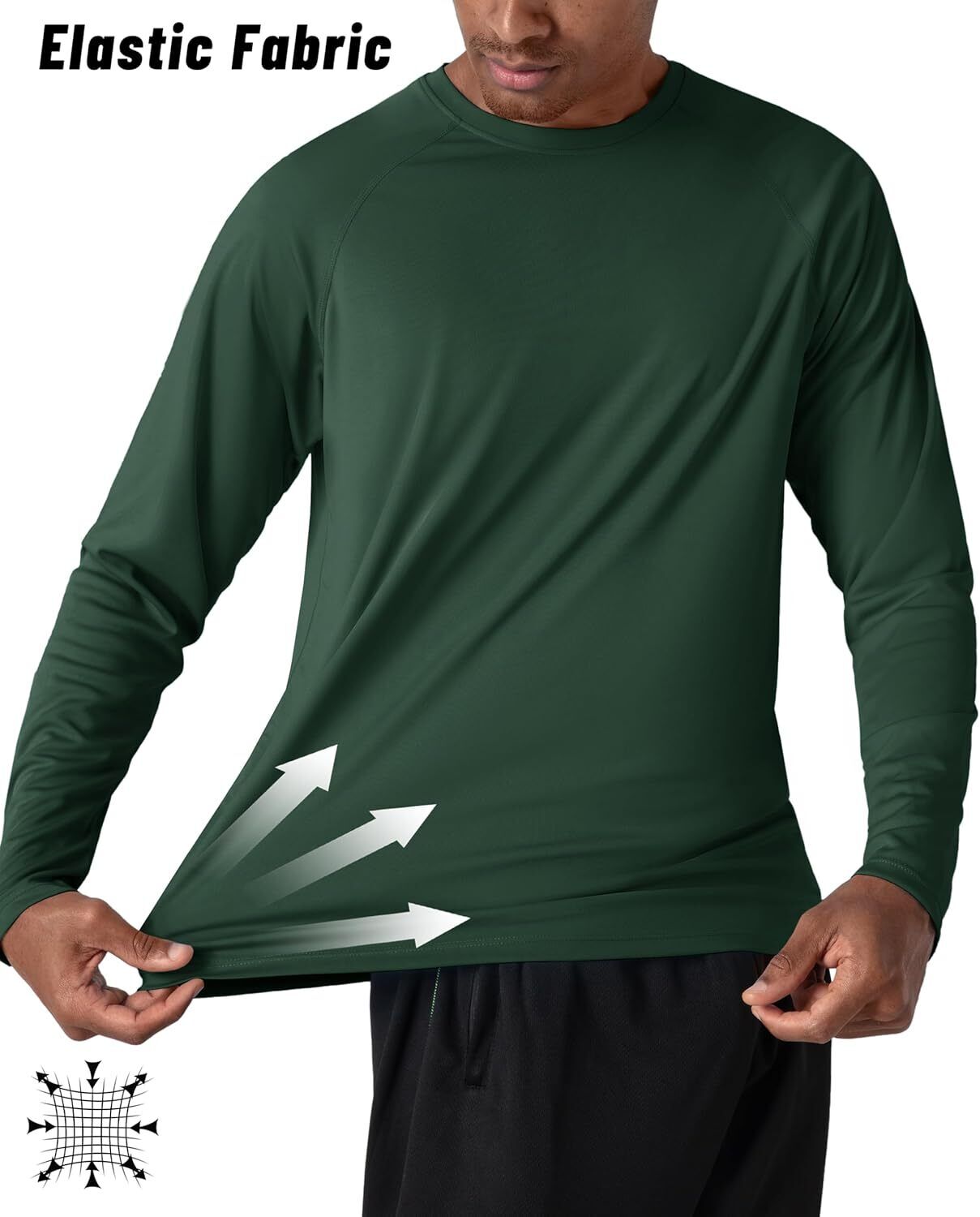Men's UPF 50+ Sun Protection Rash Guard �C Quick Dry Shirt for Fishing Hiking - Picture 65 of 230