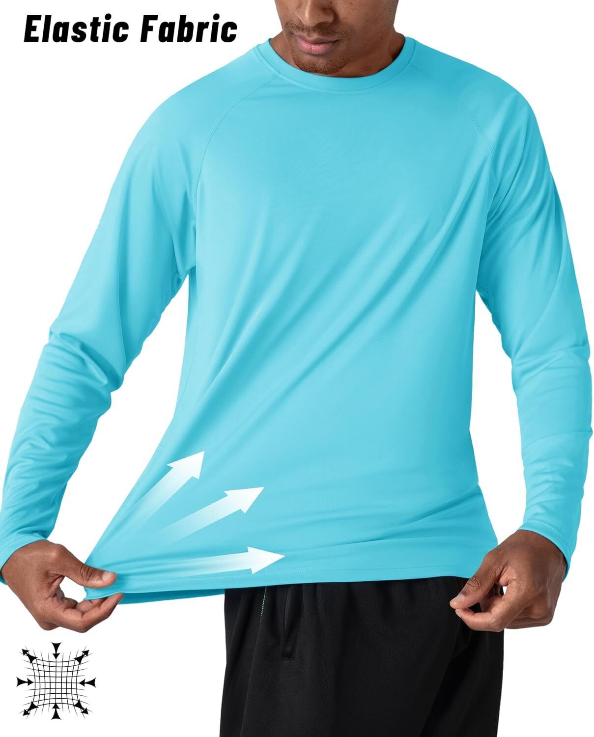 Men's UPF 50+ Sun Protection Rash Guard �C Quick Dry Shirt for Fishing Hiking - Picture 73 of 230