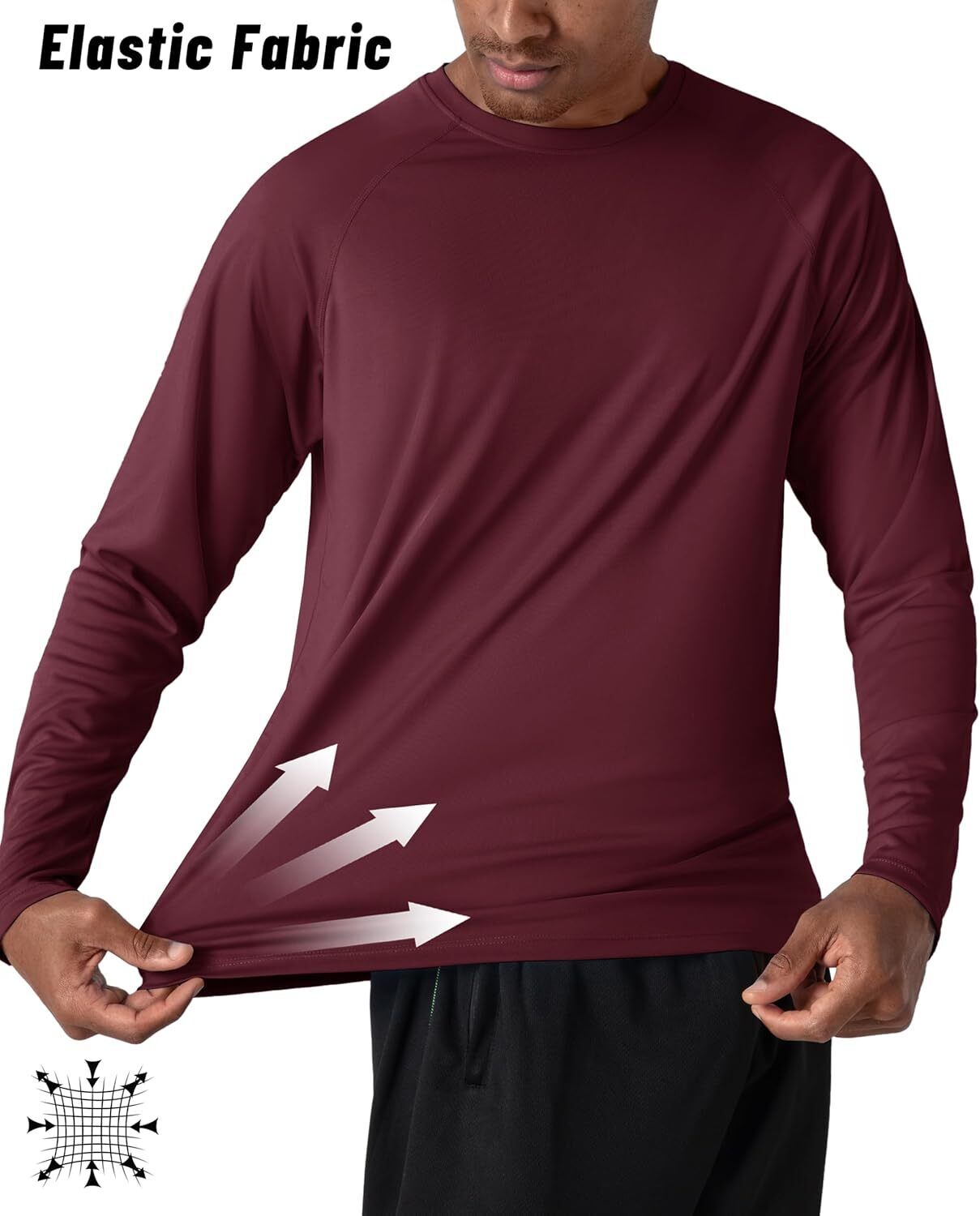 Men's UPF 50+ Sun Protection Rash Guard �C Quick Dry Shirt for Fishing Hiking - Picture 166 of 230