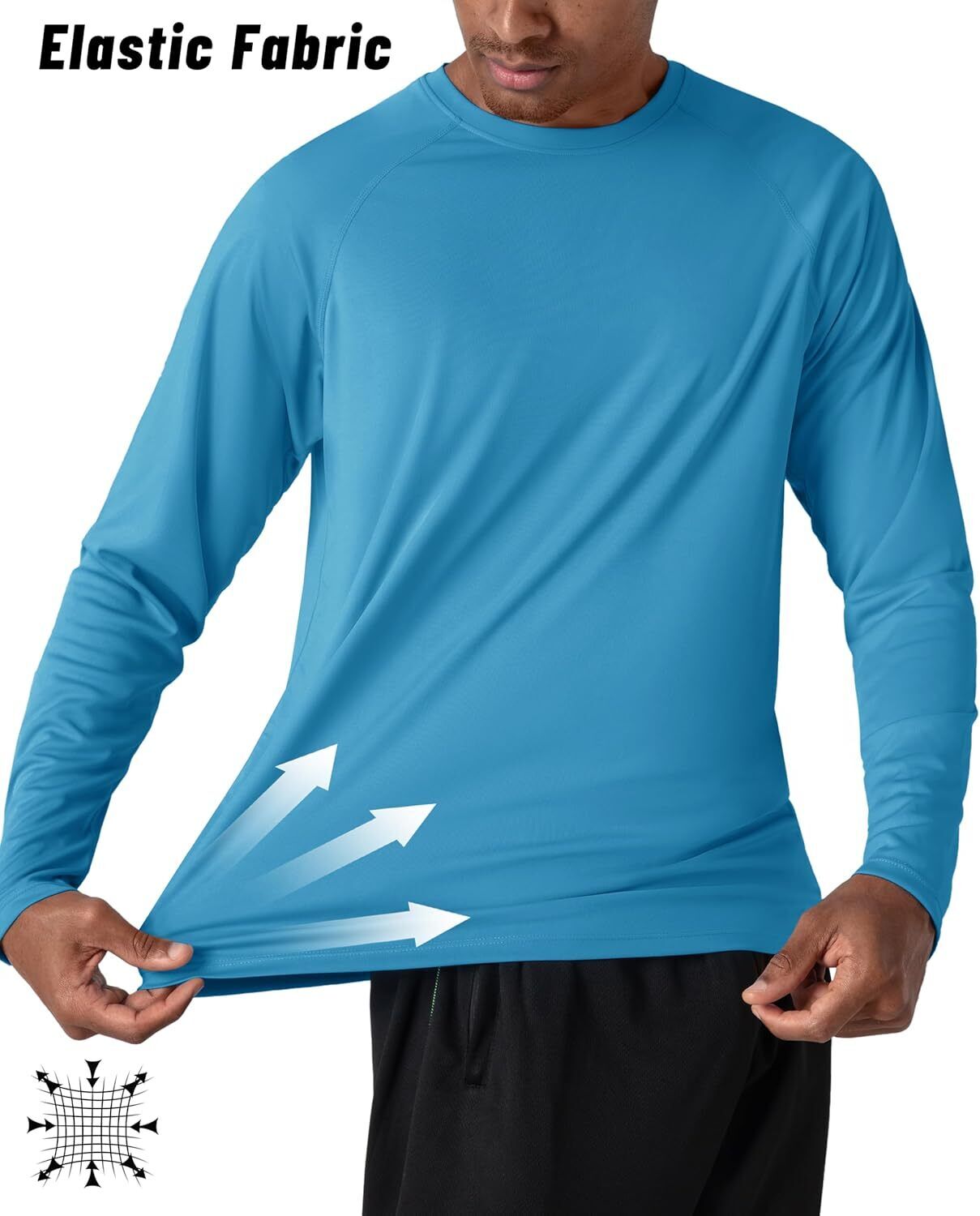 Men's UPF 50+ Sun Protection Rash Guard �C Quick Dry Shirt for Fishing Hiking - Picture 189 of 230