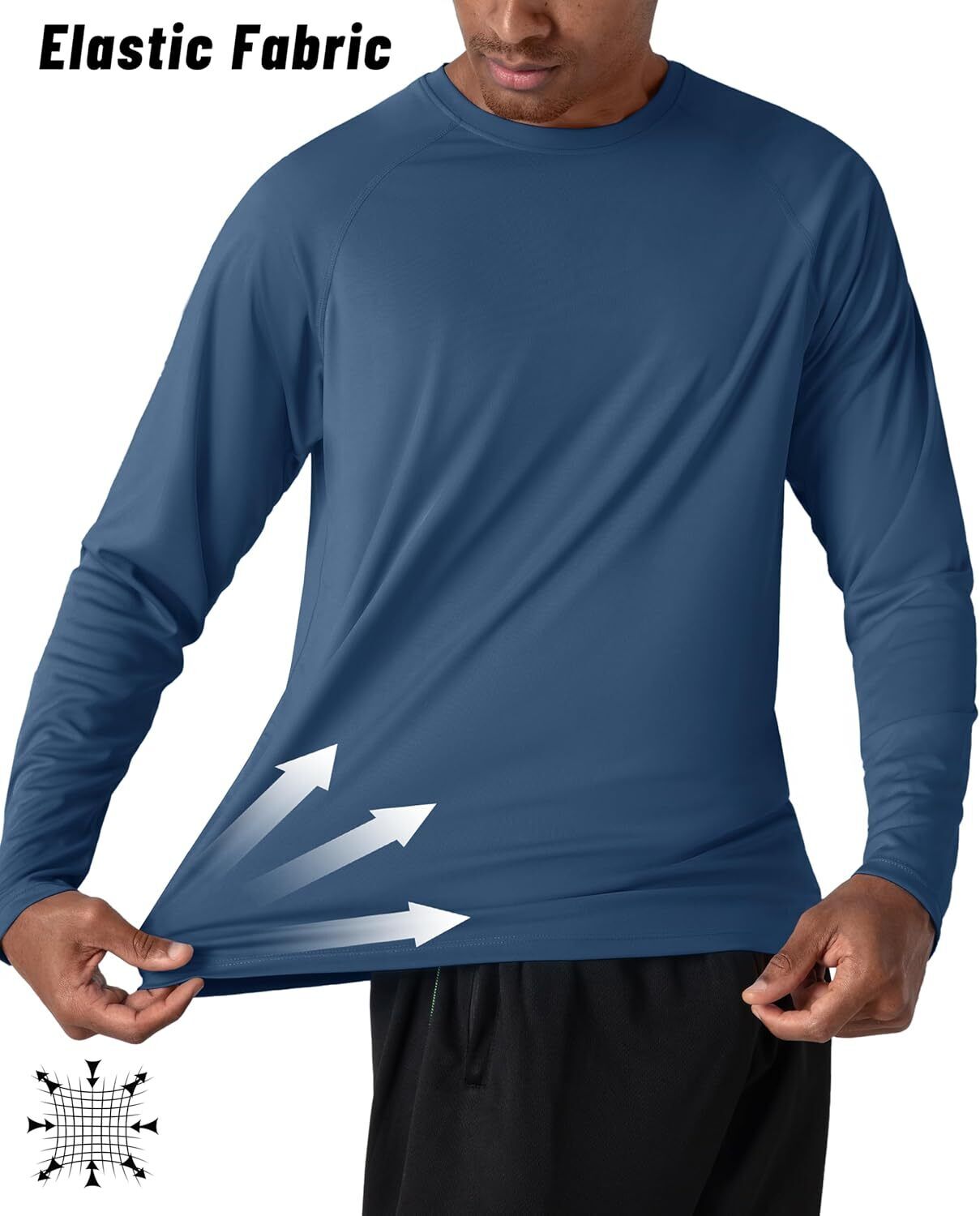 Men's UPF 50+ Sun Protection Rash Guard �C Quick Dry Shirt for Fishing Hiking - Picture 197 of 230