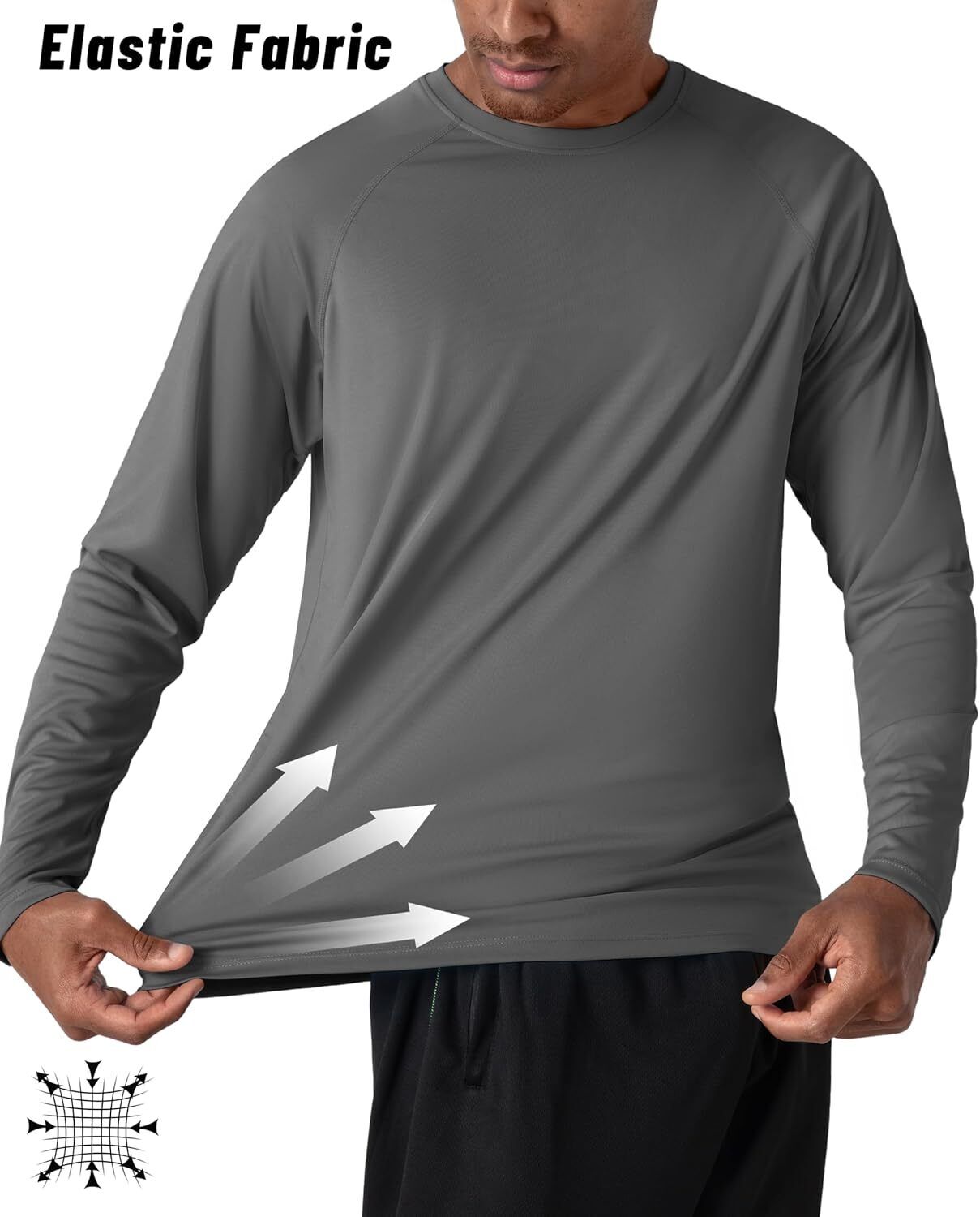 Men's UPF 50+ Sun Protection Rash Guard �C Quick Dry Shirt for Fishing Hiking - Picture 220 of 230