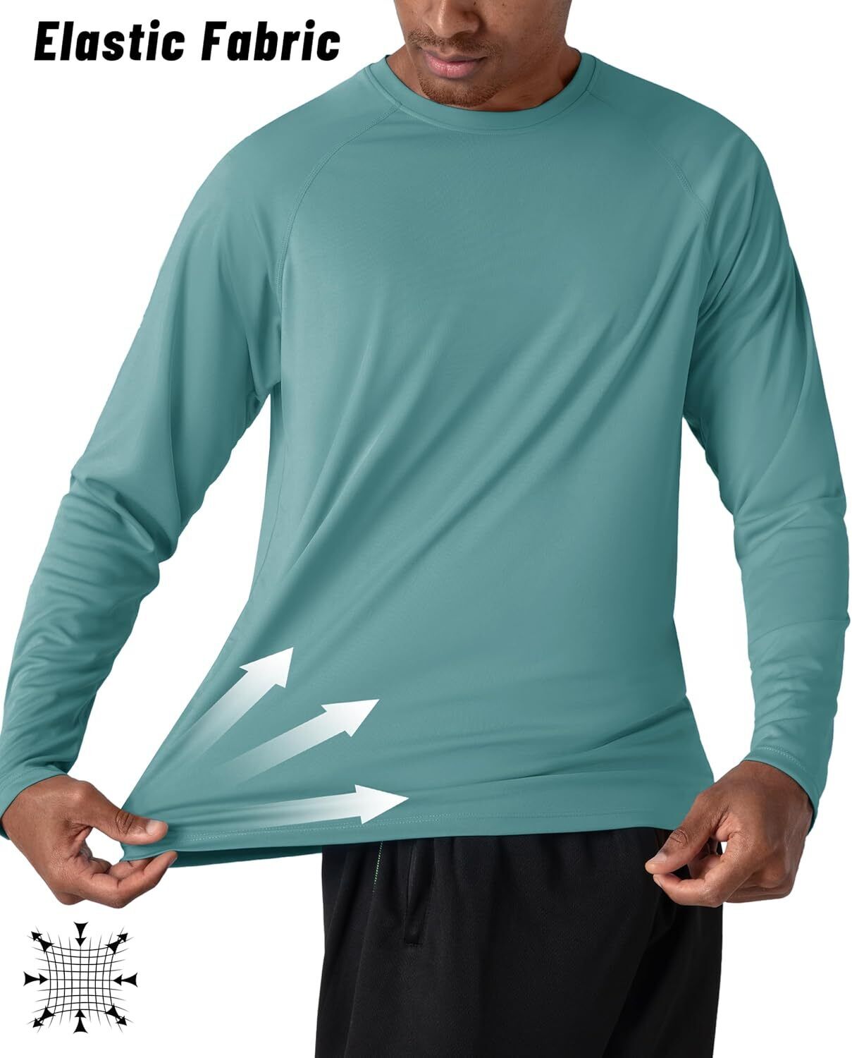 Men's UPF 50+ Sun Protection Rash Guard �C Quick Dry Shirt for Fishing Hiking - Picture 228 of 230