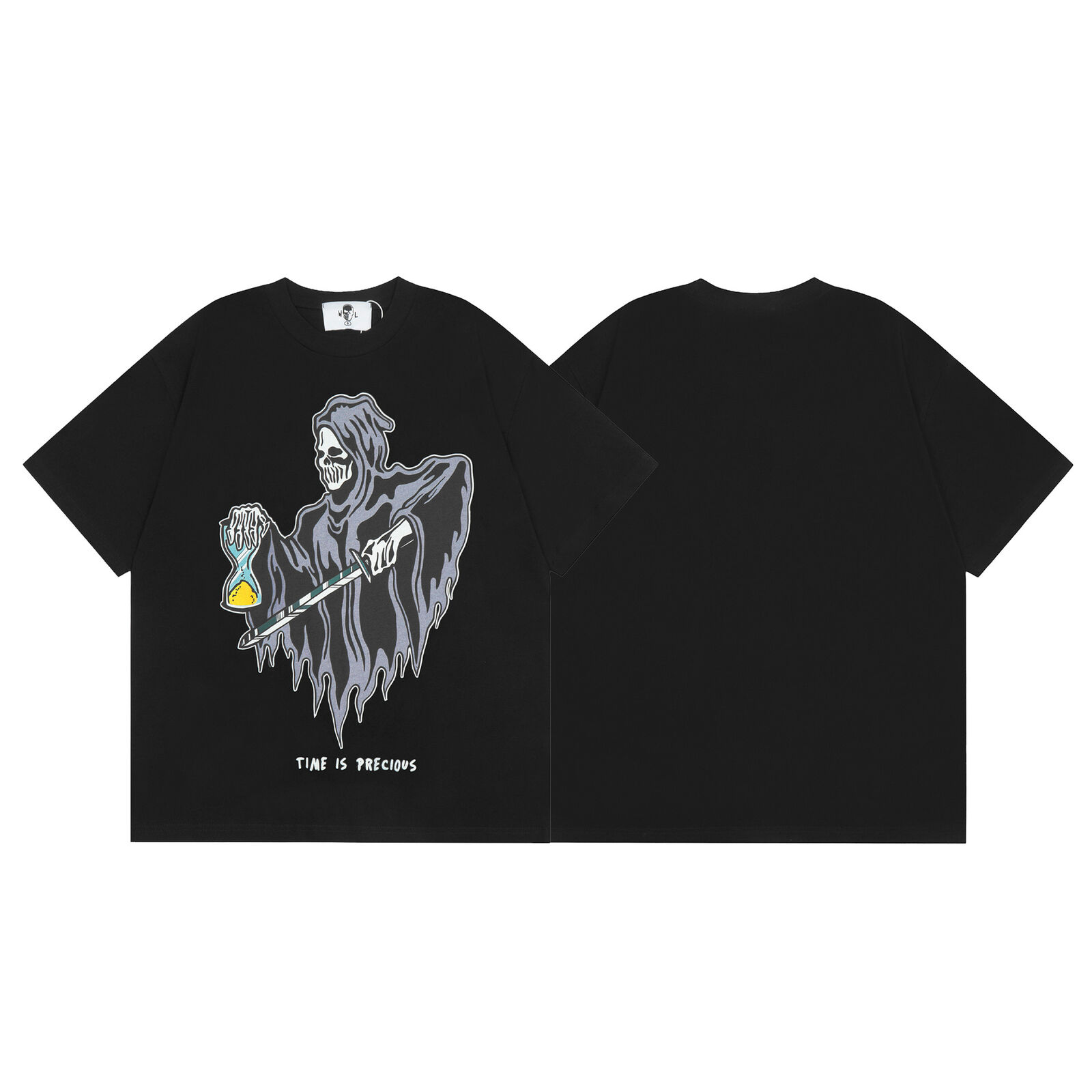 Unisex lockeres lässiges Hip-Hop Buchstaben bedruckt Rundhals Kurzarm T-Shirt - Bild 10 von 47