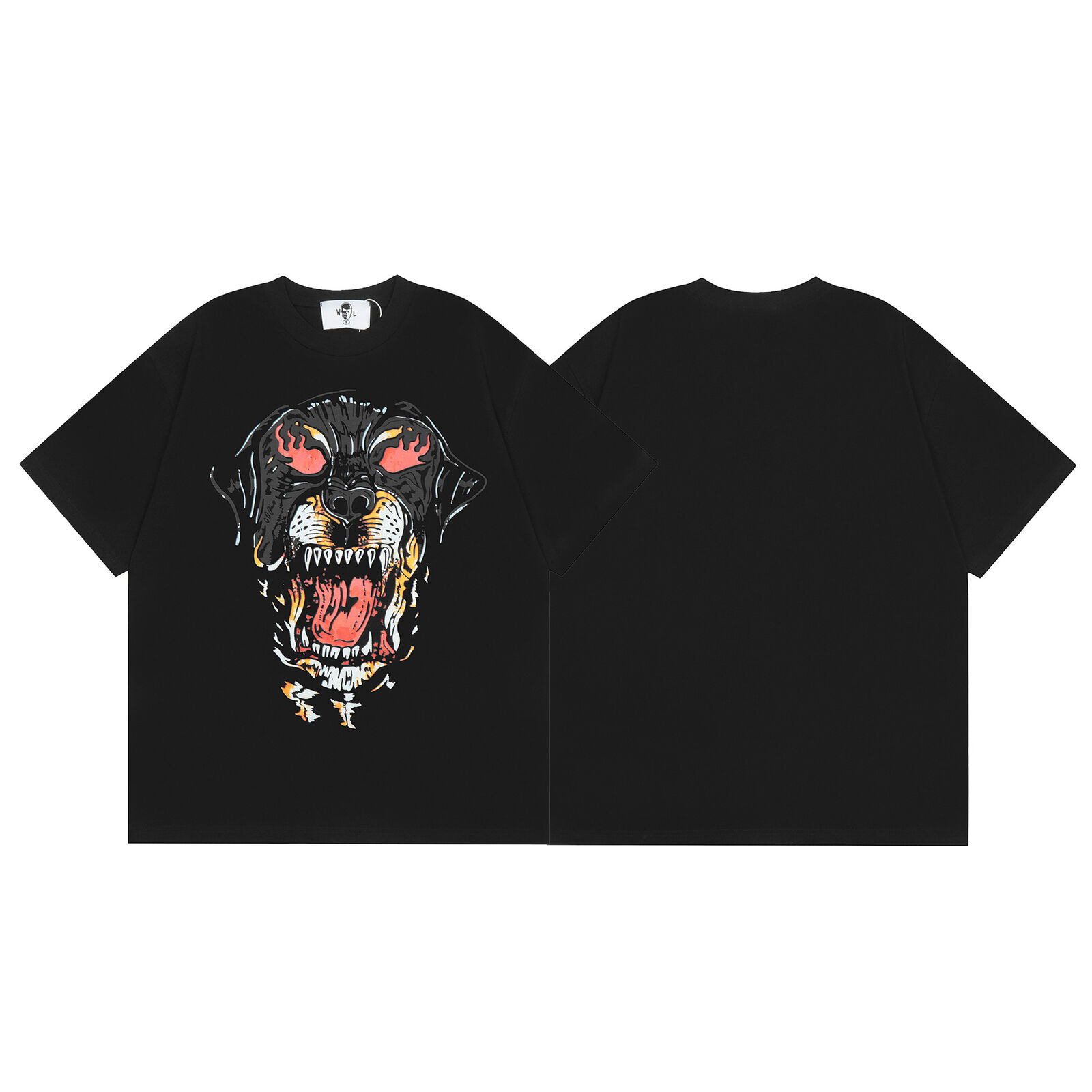 Unisex lockeres lässiges Hip-Hop Buchstaben bedruckt Rundhals Kurzarm T-Shirt - Bild 15 von 47