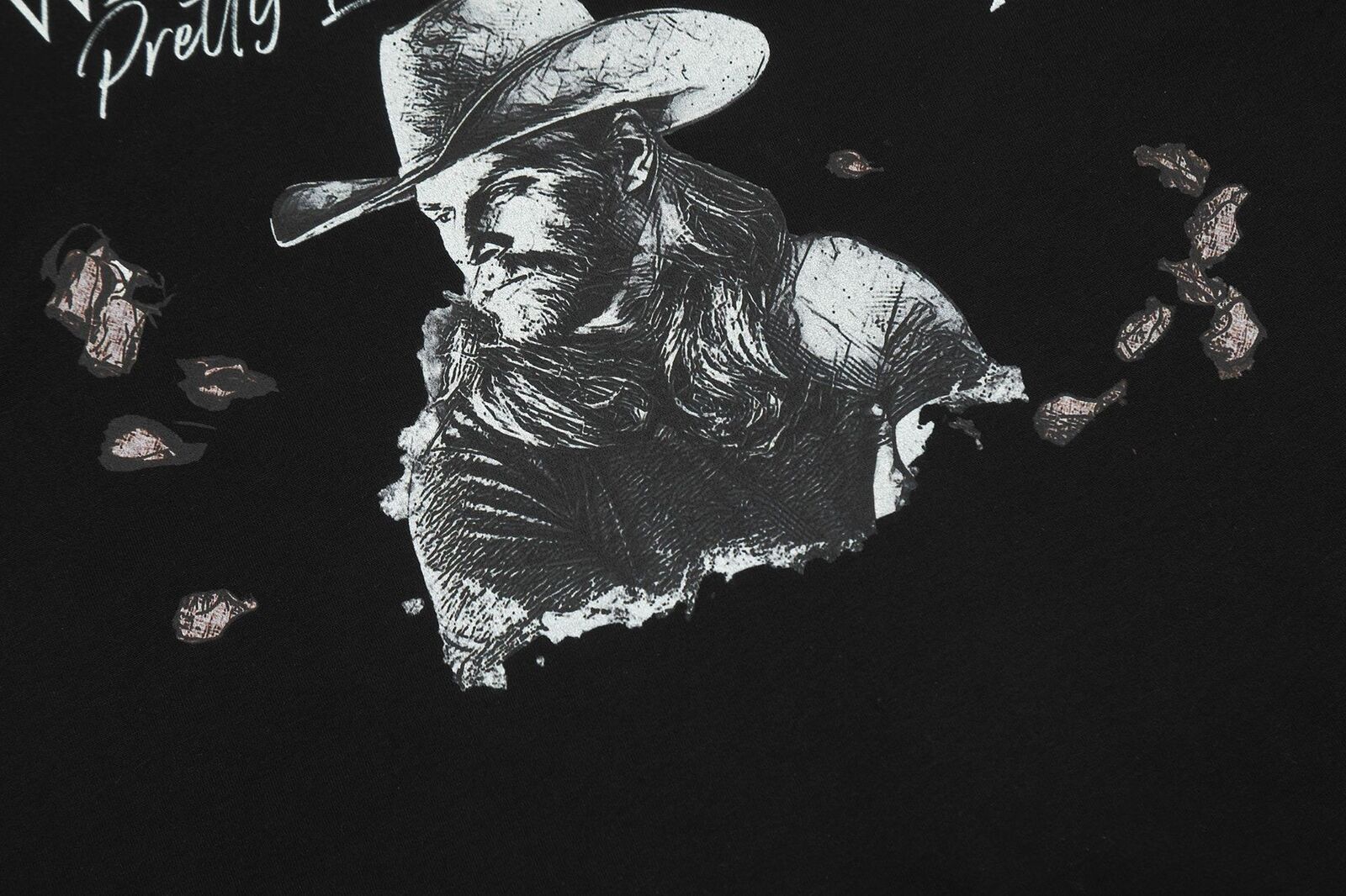 Unisex lockeres lässiges Hip-Hop Buchstaben bedruckt Rundhals Kurzarm T-Shirt - Bild 22 von 47