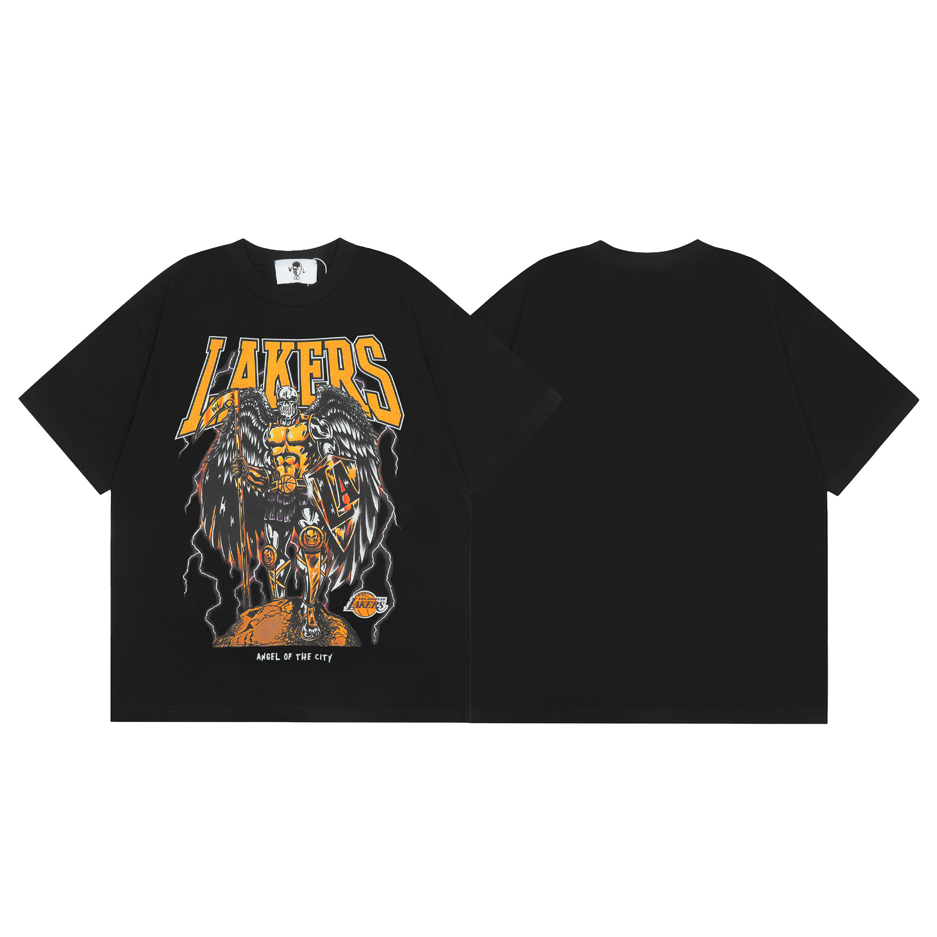 Unisex lockeres lässiges Hip-Hop Buchstaben bedruckt Rundhals Kurzarm T-Shirt - Bild 30 von 47