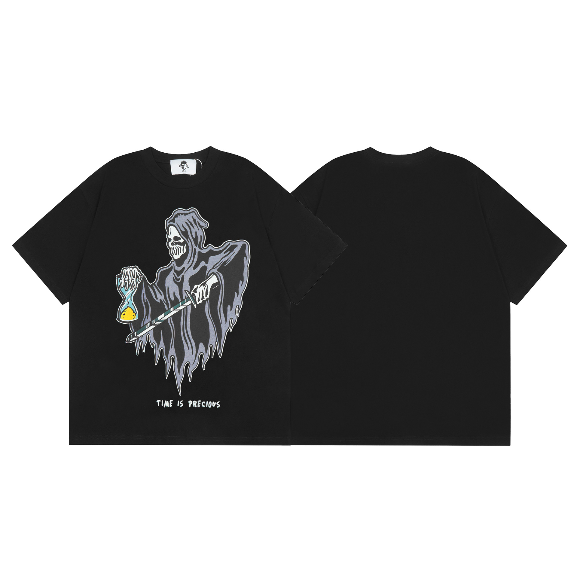 Unisex lockeres lässiges Hip-Hop Buchstaben bedruckt Rundhals Kurzarm T-Shirt - Bild 33 von 47