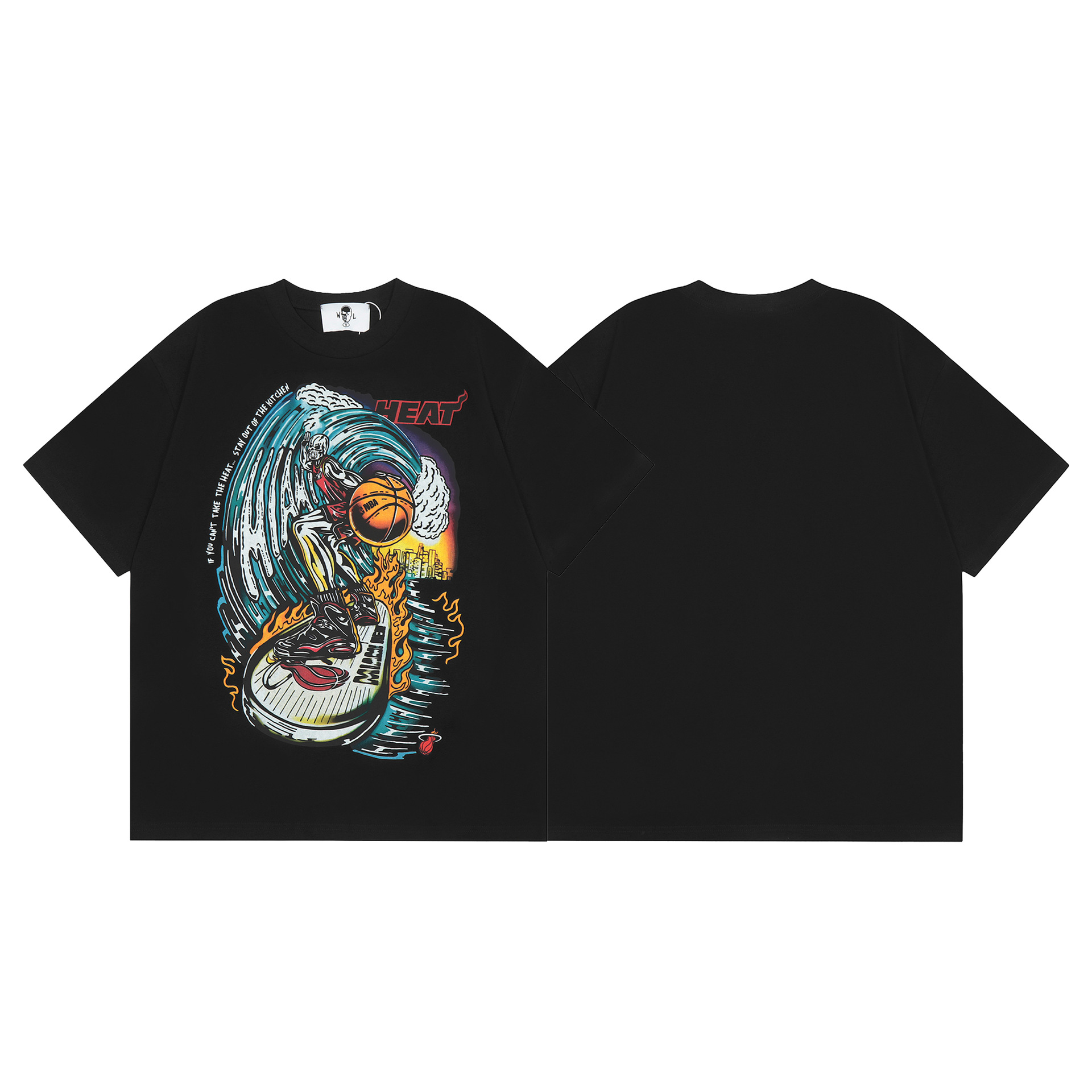 Unisex lockeres lässiges Hip-Hop Buchstaben bedruckt Rundhals Kurzarm T-Shirt - Bild 44 von 47