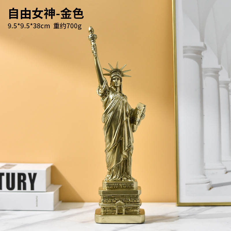 Statue of Liberty Crafts Home Living Room Office Decor Figure Statue Model - Picture 9 of 10