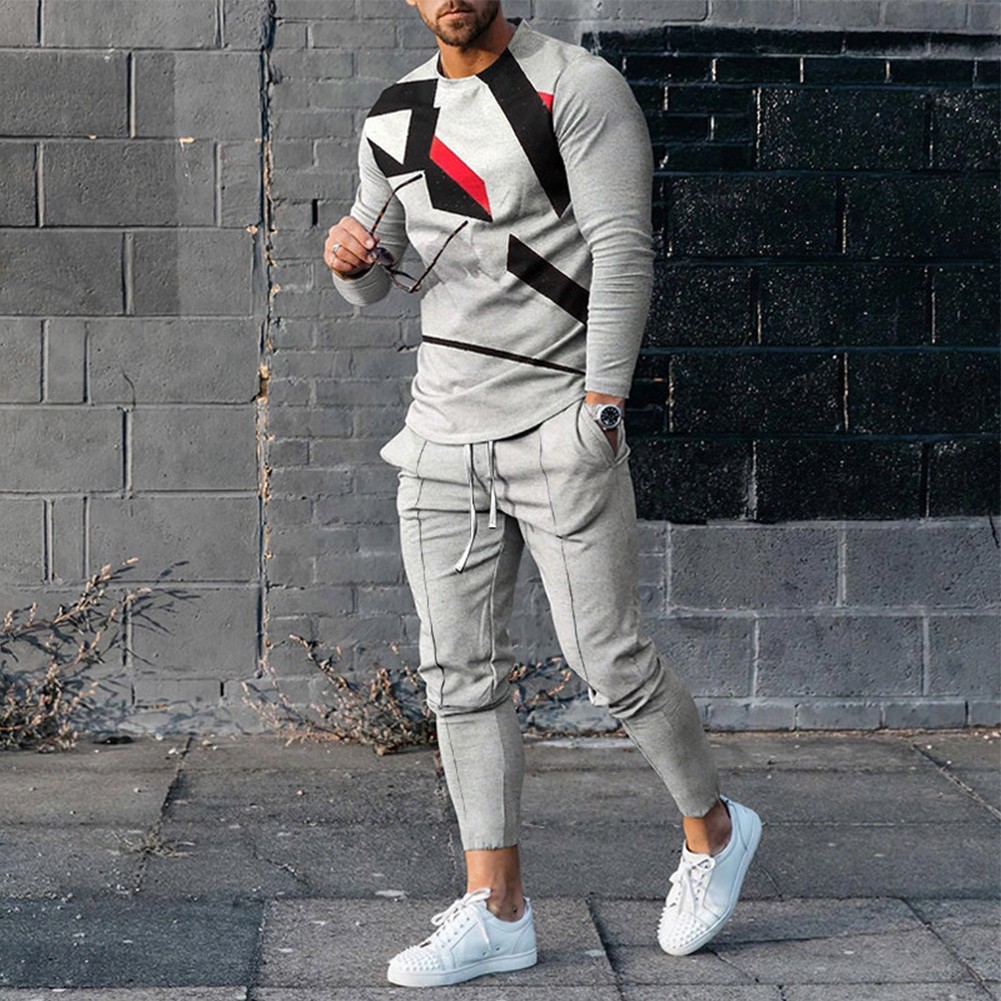 2-tlg. Herren Trainingsanzug Outfit Jogginganzug Freizeit Jogginganzüge Sport Set Neu - Bild 24 von 27