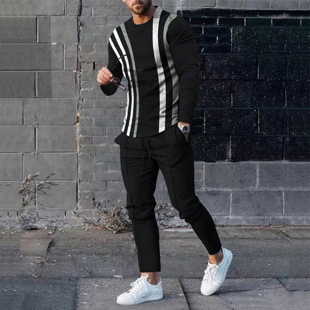 2-tlg. Herren Trainingsanzug Outfit Jogginganzug Freizeit Jogginganzüge Sport Set Neu - Bild 27 von 27
