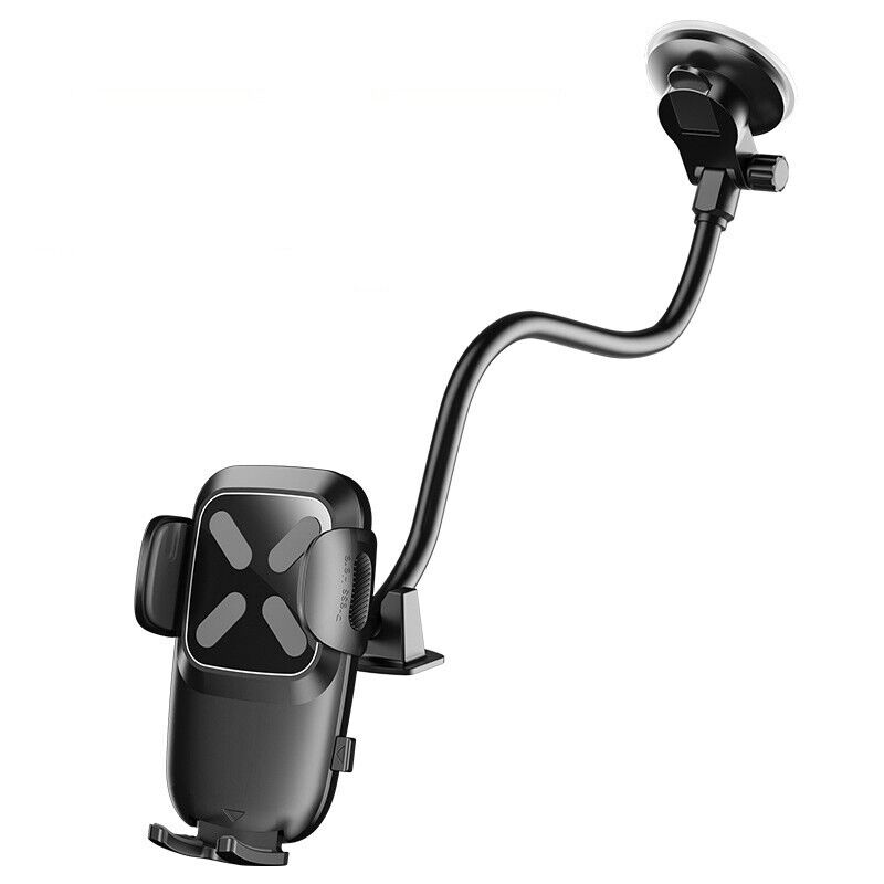 Gooseneck Phone Holder Suction Mount for Car Windscreen or Dashboard Long Arm