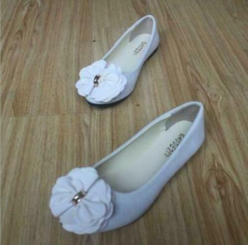 Womens Casual Ballet Flats Boat Shoes Slip Loafers Round Toe Flower Pumps - Picture 18 of 26