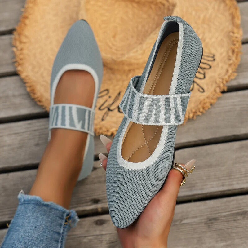Ballerine donna scarpe casual tacco basso scalzo sneakers eleganti comode - Foto 18 di 20
