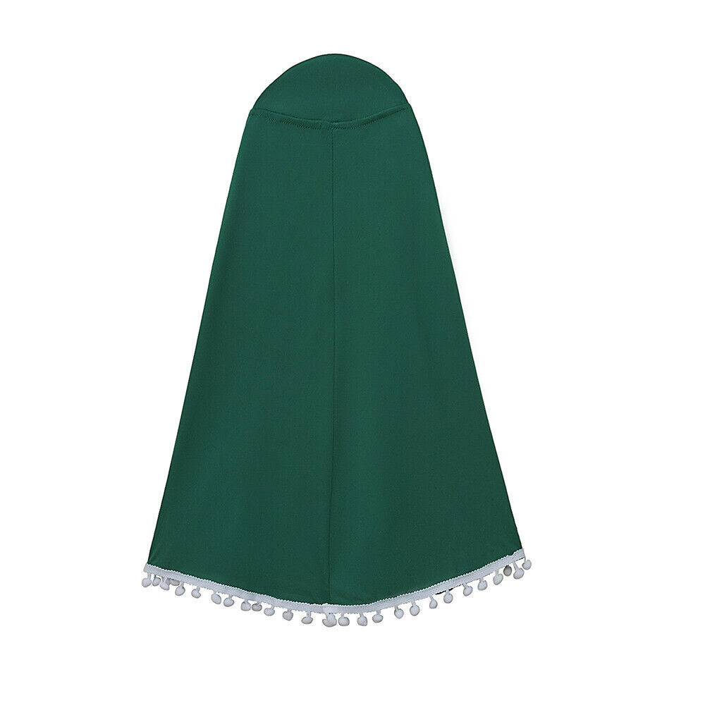 Musulmán Niños Niñas Vestido Caftán Khimar Hijab Conjunto de Oración Ropa Árabe Islámica - Imagen 23 de 62