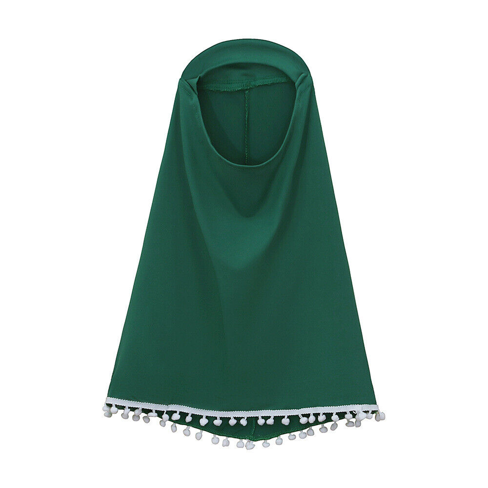 Musulmán Niños Niñas Vestido Caftán Khimar Hijab Conjunto de Oración Ropa Árabe Islámica - Imagen 26 de 62
