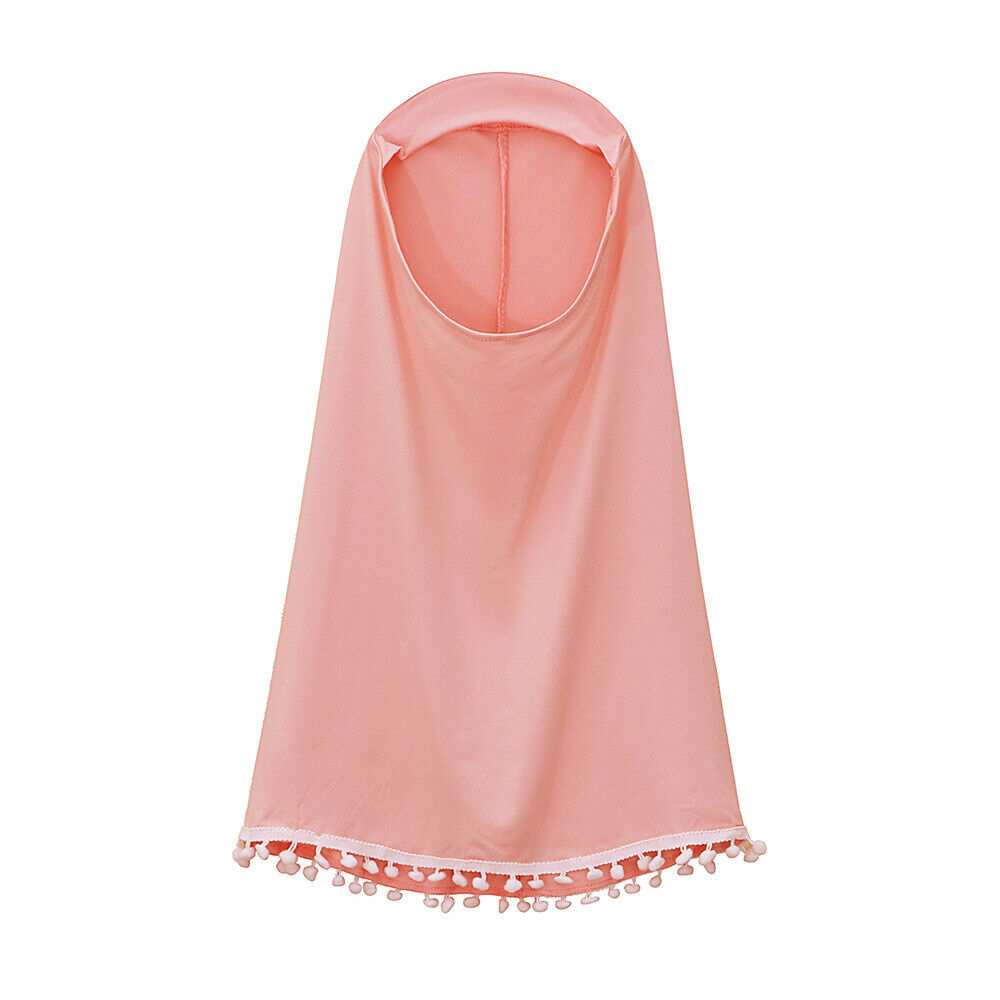 Musulmán Niños Niñas Vestido Caftán Khimar Hijab Conjunto de Oración Ropa Árabe Islámica - Imagen 45 de 62
