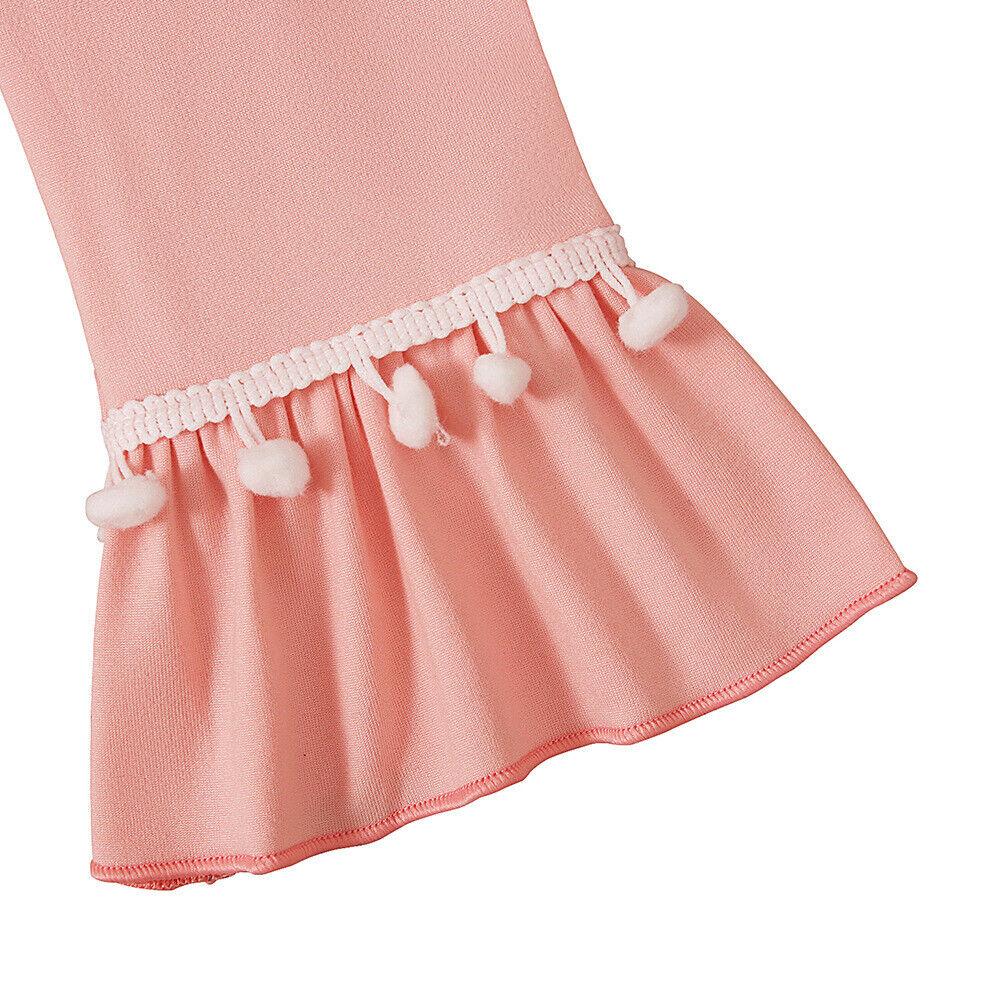 Musulmán Niños Niñas Vestido Caftán Khimar Hijab Conjunto de Oración Ropa Árabe Islámica - Imagen 50 de 62