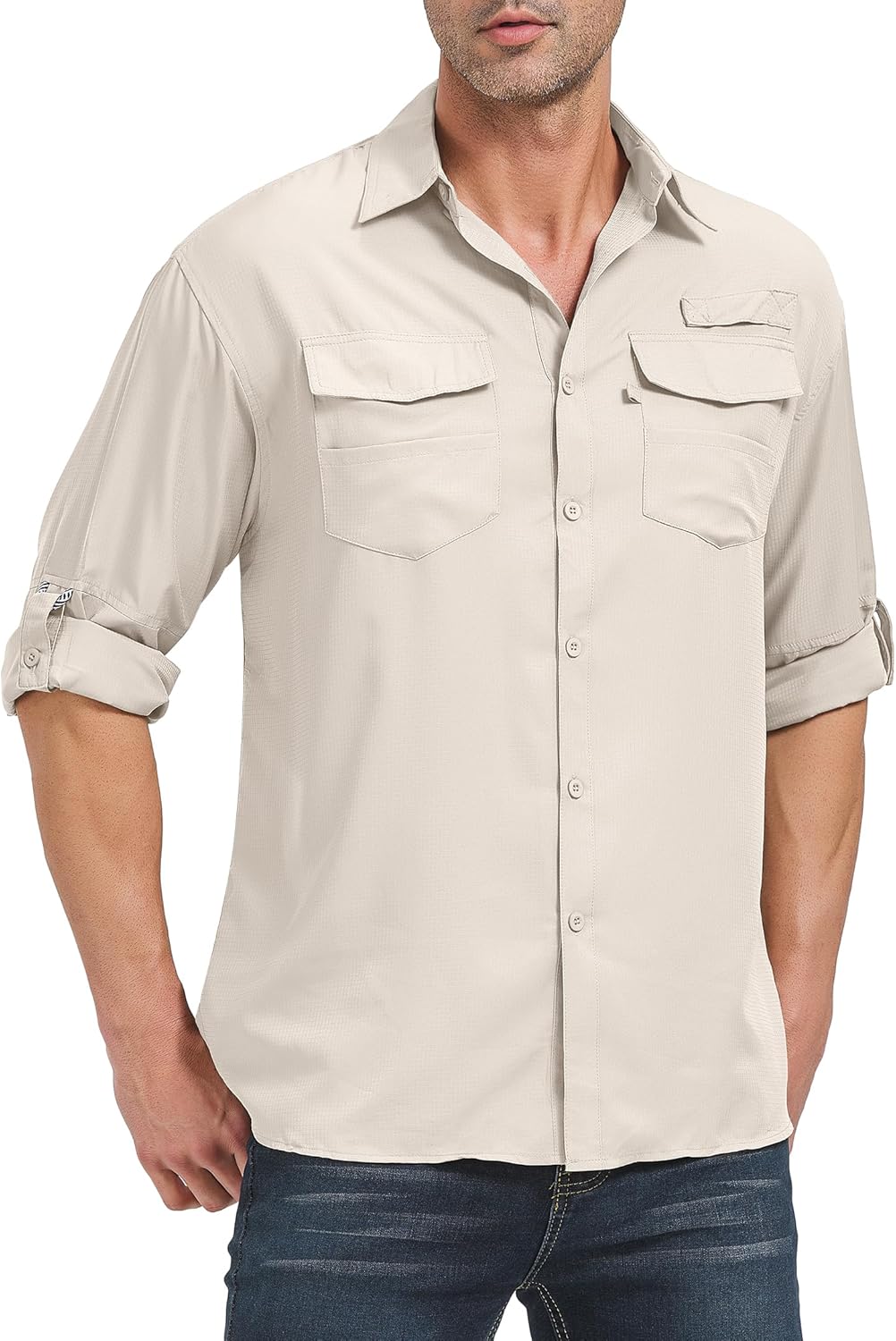 Camisas de pesca de manga larga para hombre protección solar UPF 50 UV secado rápido - Imagen 25 de 52