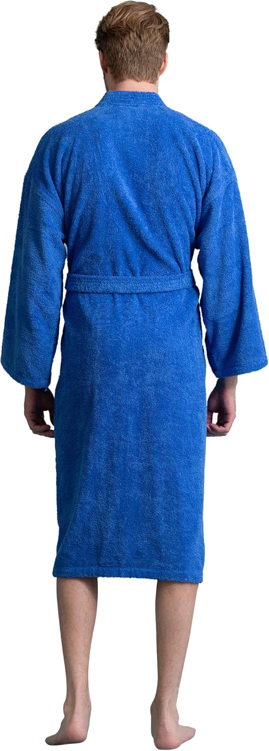 Bata de hombre, albornoz de felpa turca, albornoz de spa kimono 100 % algodón - Imagen 43 de 47