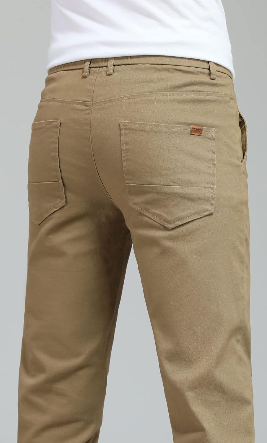 Herren Skinny Stretchig Khaki Hose Farbig Hose Slim Fit Slacks Tape - Bild 54 von 68
