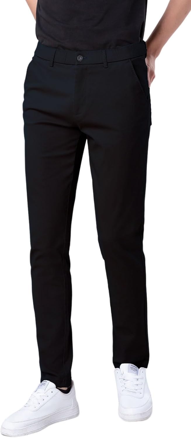 Herren Skinny Stretchig Khaki Hose Farbig Hose Slim Fit Slacks Tape - Bild 31 von 68