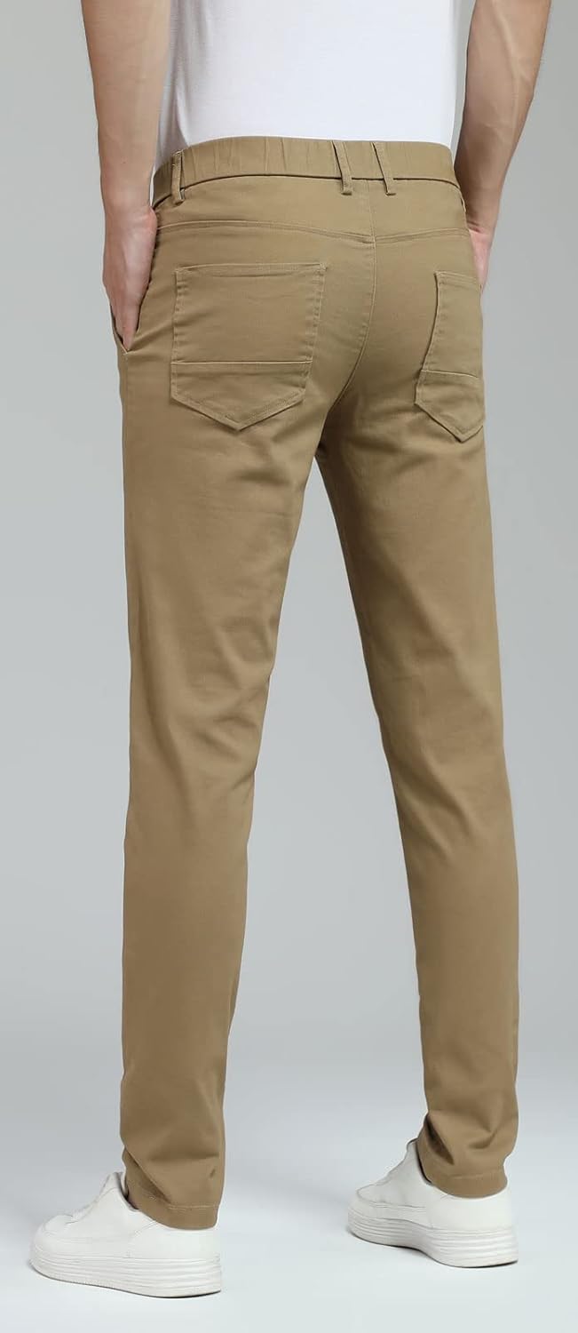 Herren Skinny Stretchig Khaki Hose Farbig Hose Slim Fit Slacks Tape - Bild 52 von 68