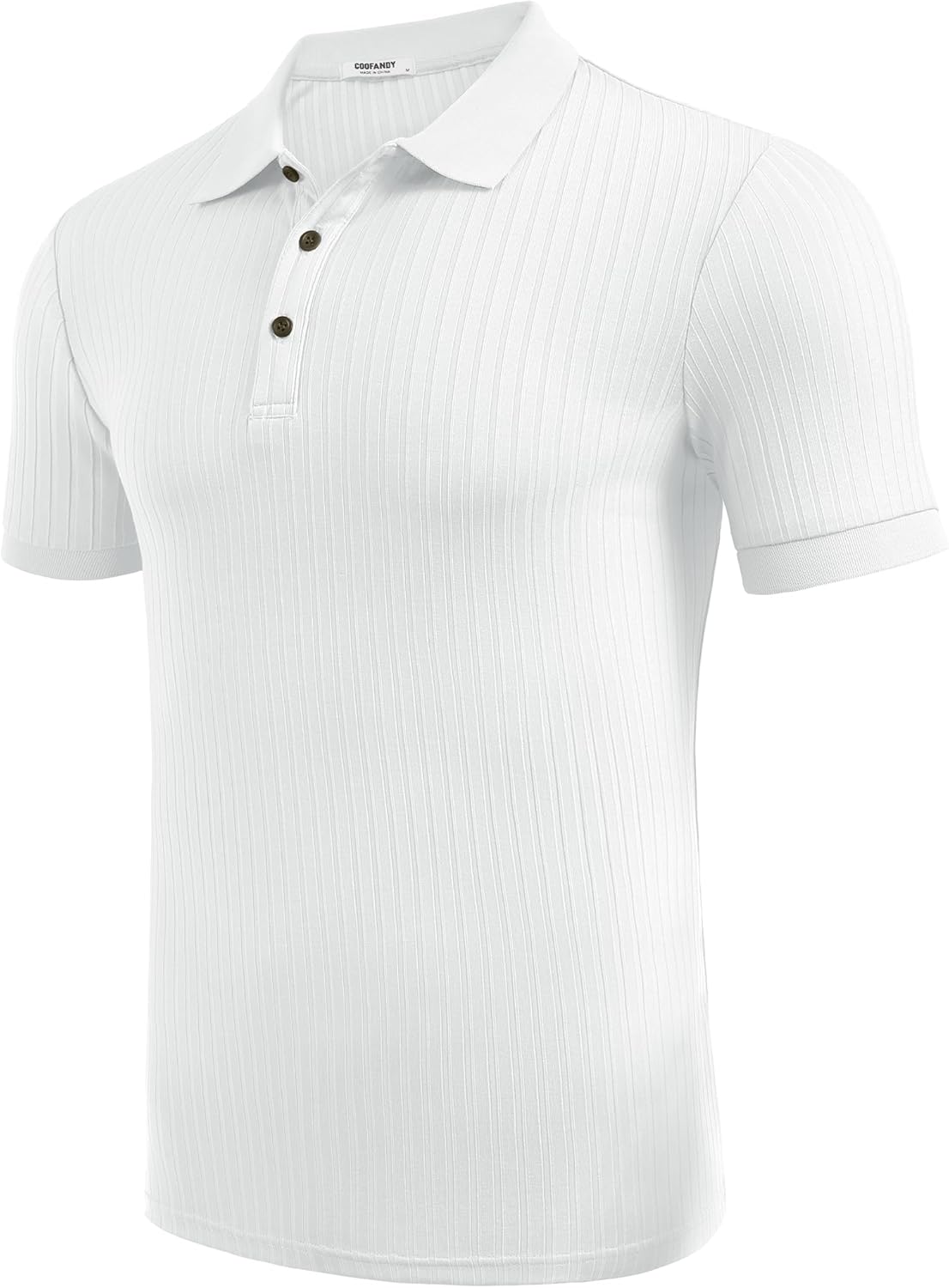 Herren Struktur Poloshirts Kurzarm Slim Fit Freizeit Knopf Polo T-Shirt - Bild 31 von 115