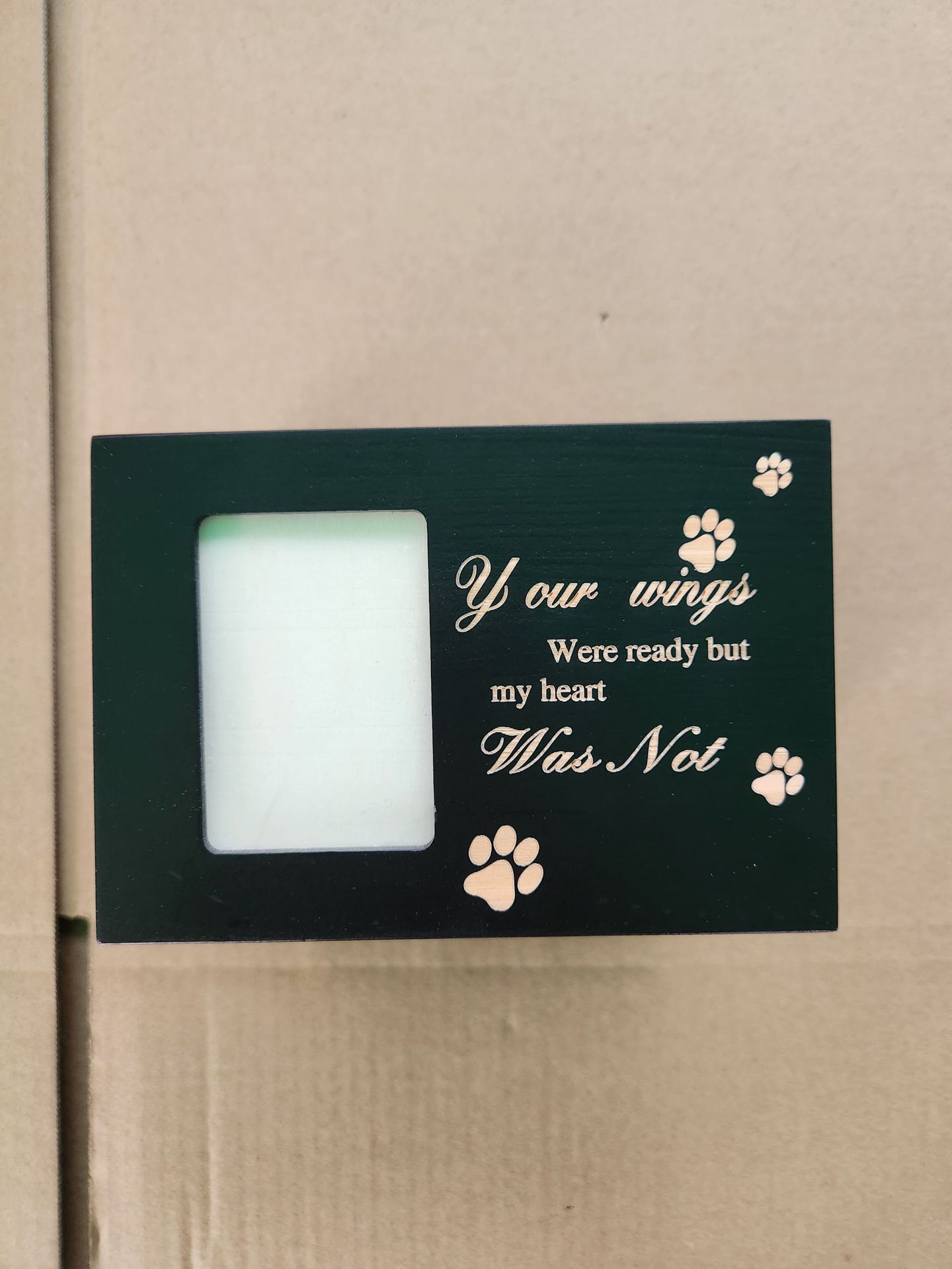 Ash Box, Photo Frame, Pet Funeral Supplies, Cat Dog Pet, Solid Wood Ash Box - Picture 7 of 8