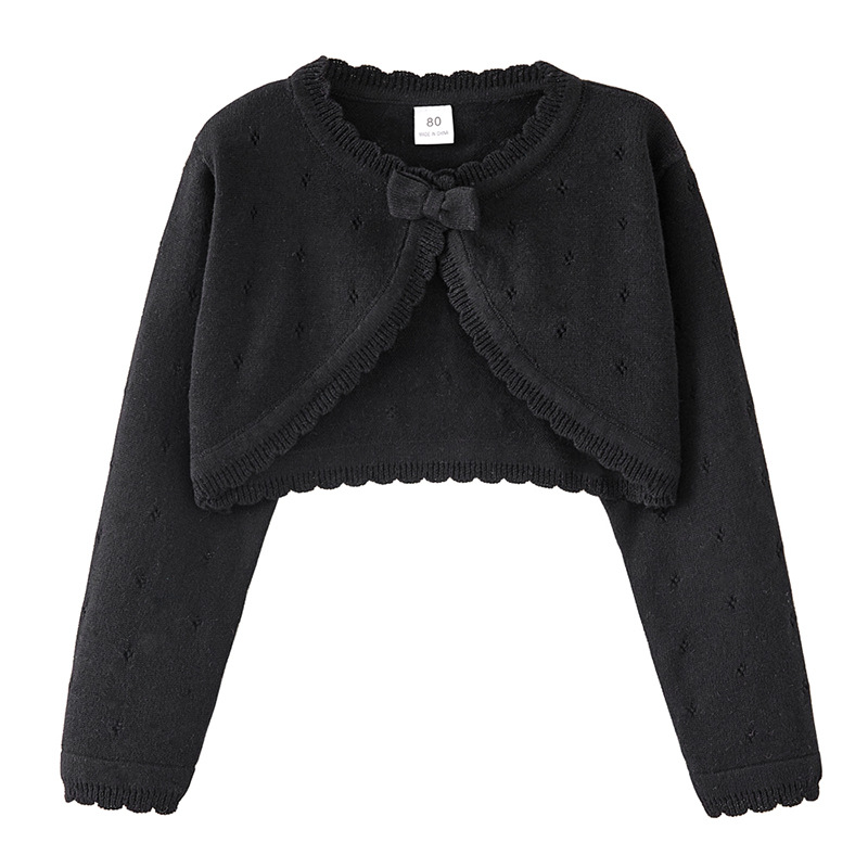 Girls Long Sleeve Knit Bolero Cardigan Shrug Cropped Sweater Jacket for Dresses