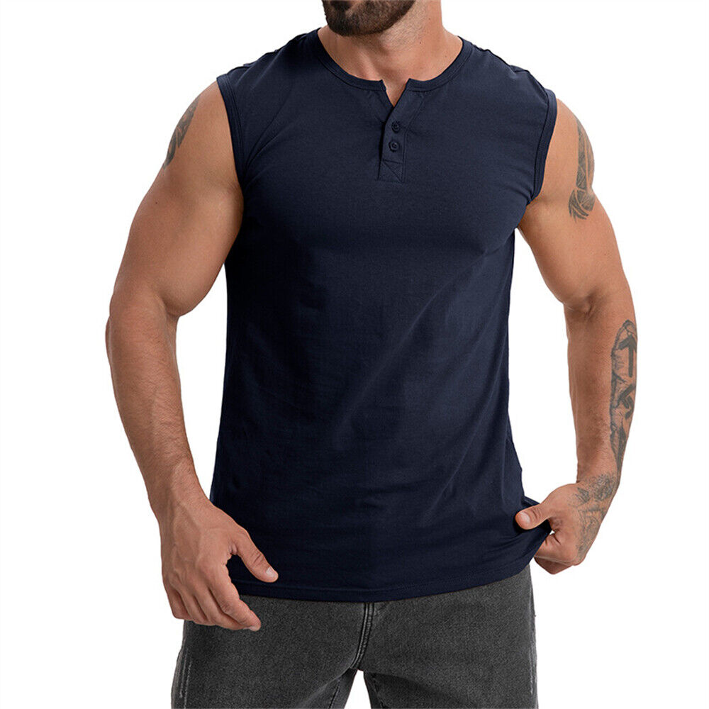Männer Gym Muskel Bodybuilding ärmelloses Shirt Tank Top Singlet Fitness Sport Weste - Bild 20 von 22