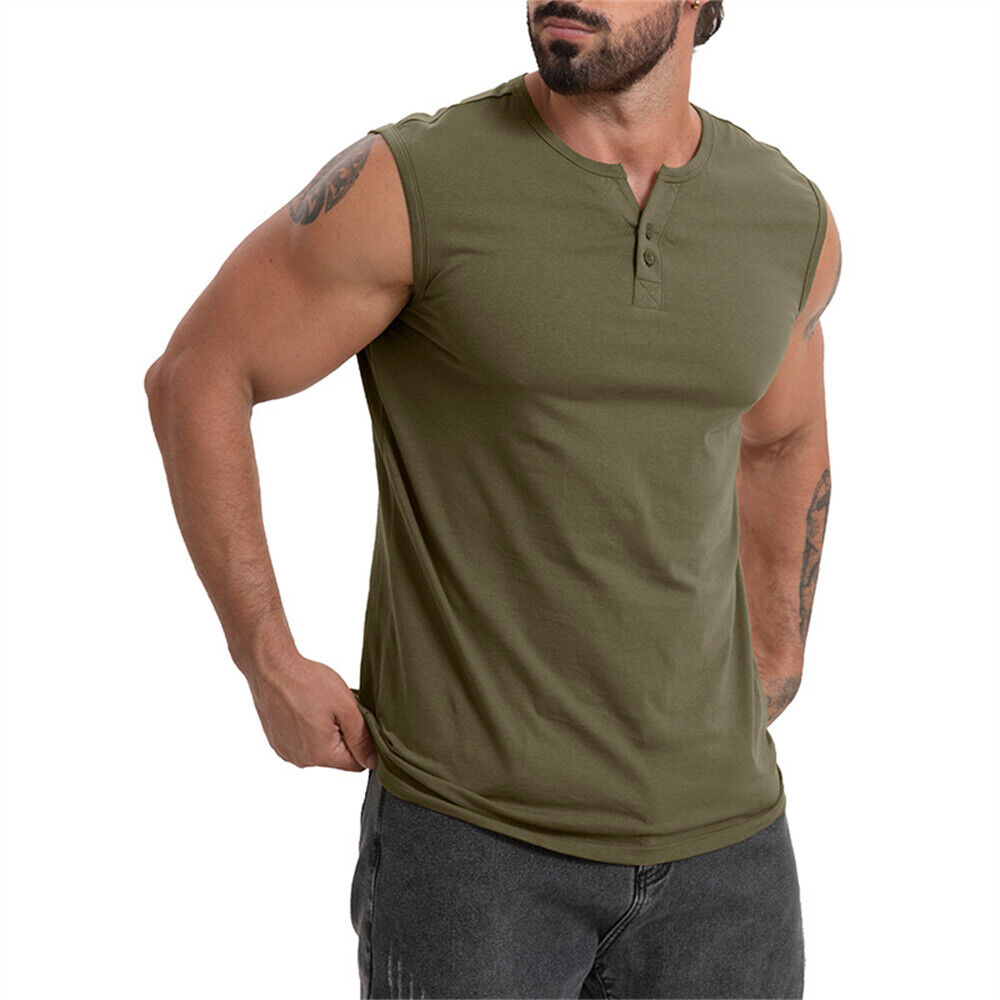 Männer Gym Muskel Bodybuilding ärmelloses Shirt Tank Top Singlet Fitness Sport Weste - Bild 17 von 22