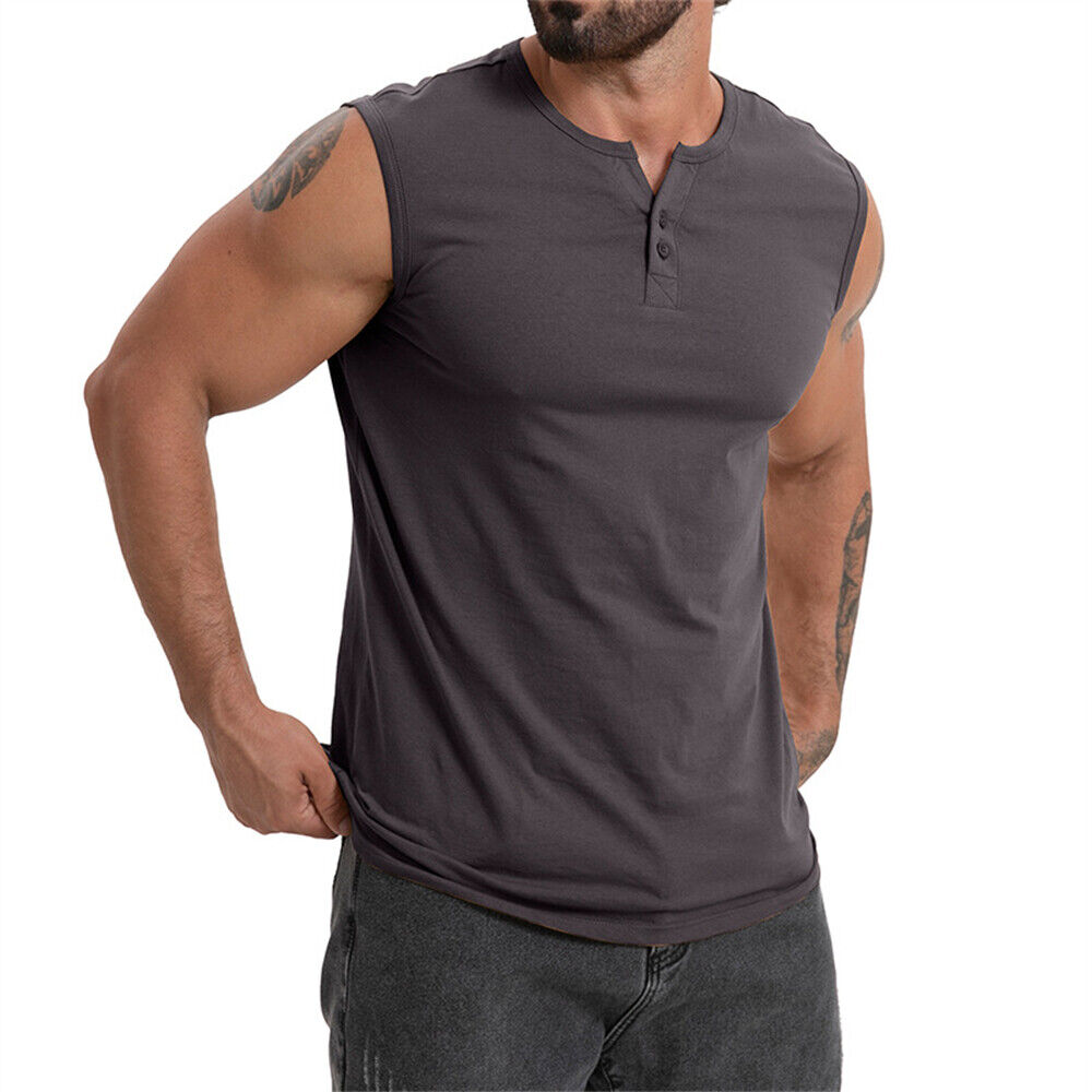 Männer Gym Muskel Bodybuilding ärmelloses Shirt Tank Top Singlet Fitness Sport Weste - Bild 18 von 22