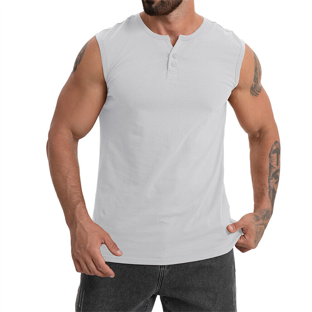 Männer Gym Muskel Bodybuilding ärmelloses Shirt Tank Top Singlet Fitness Sport Weste - Bild 19 von 22