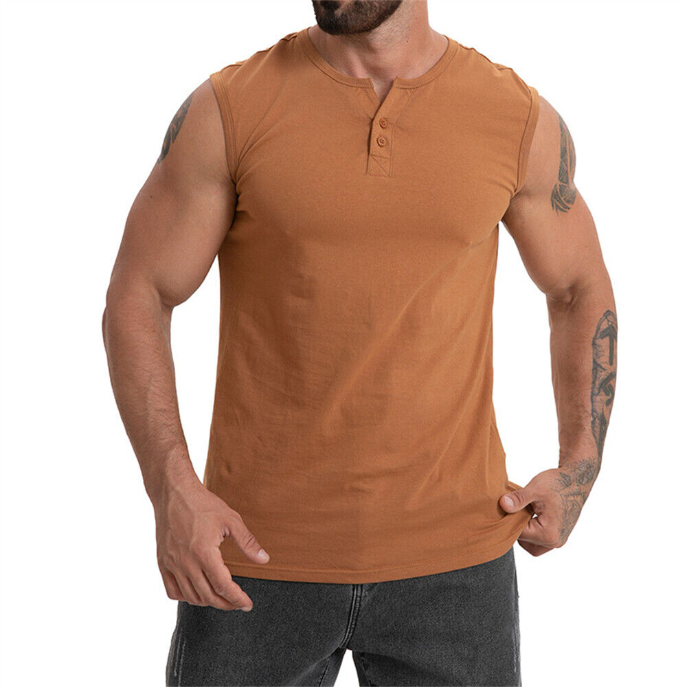 Männer Gym Muskel Bodybuilding ärmelloses Shirt Tank Top Singlet Fitness Sport Weste - Bild 21 von 22