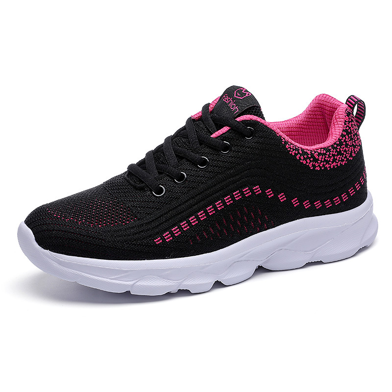 Women's Fashion Breathable Mesh Casual Flat Lightweight Sneakers Sport Shoes
